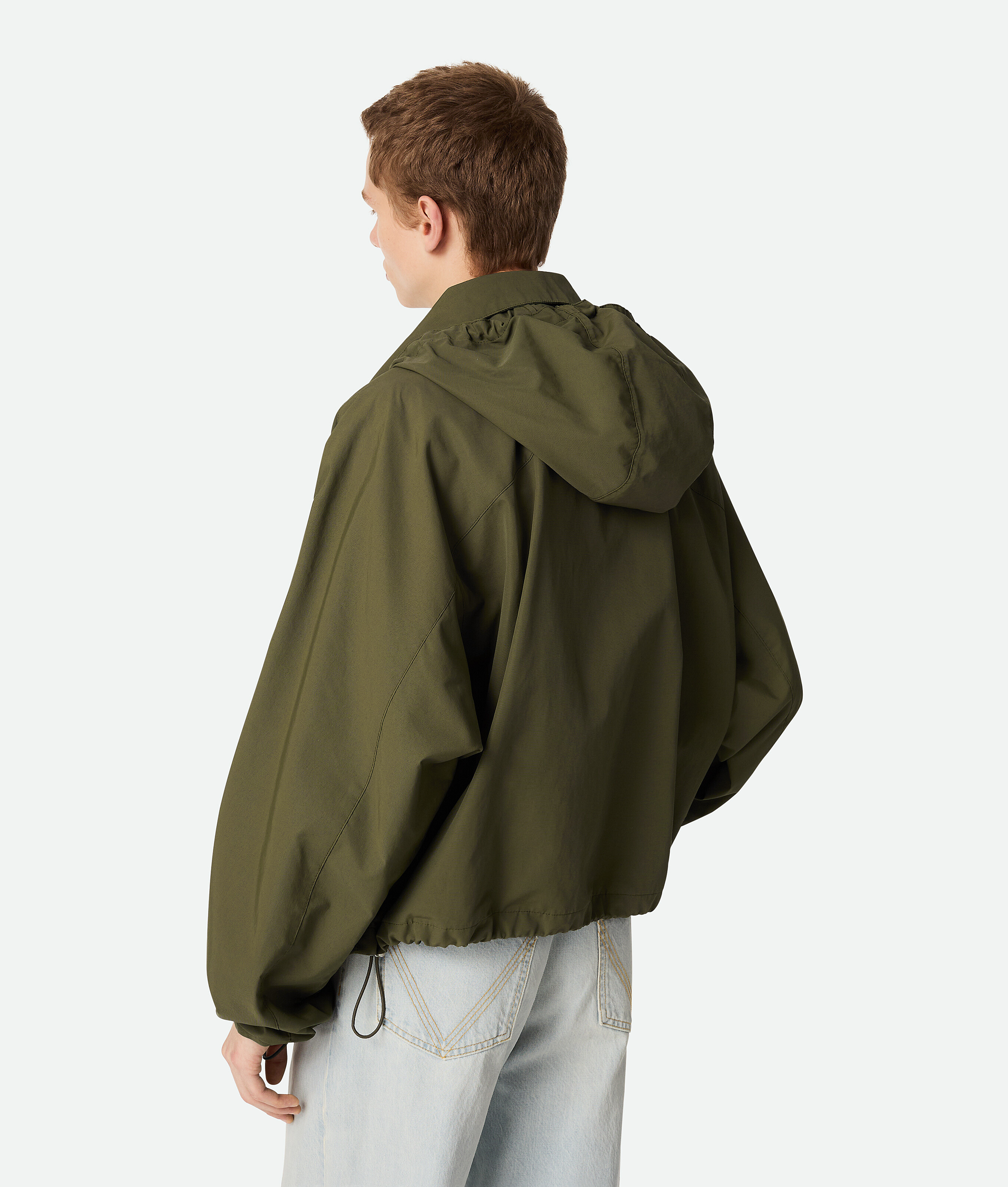 Bottega Veneta Blouson Aus Technischer Baumwolle In Shrub