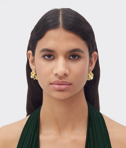 Bottega Veneta® Women's Drop Earrings in Yellow Gold. Shop online now.