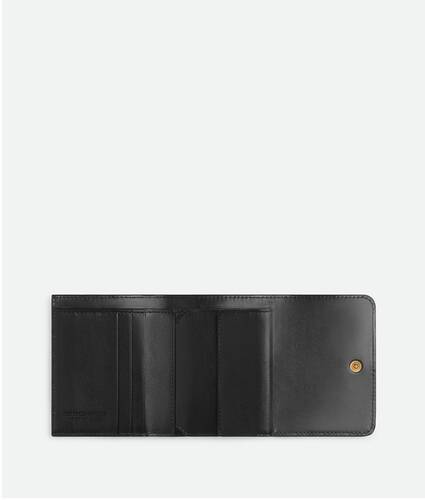 Intrecciato Tri-Fold Portemonnaie