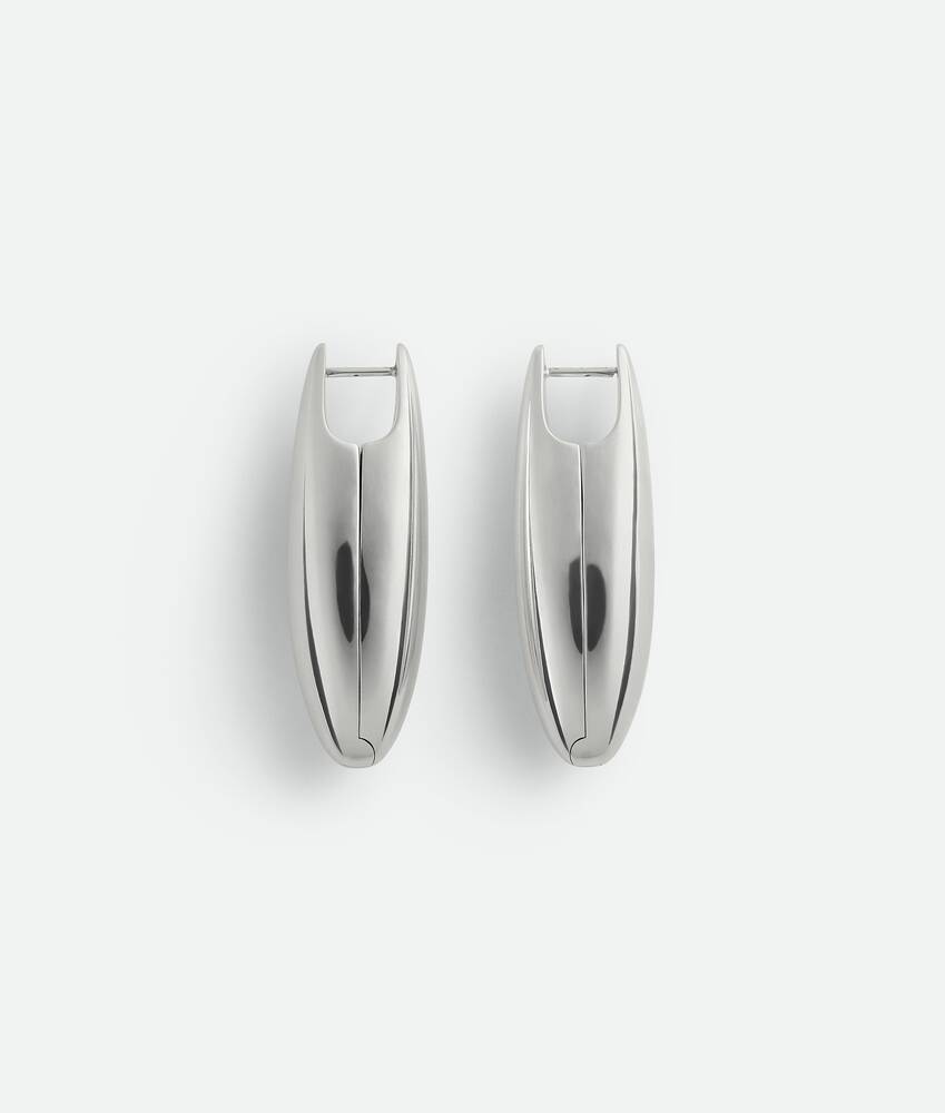 ピアス Bottega Veneta Orecchini Ellipse In Argento Bottega Veneta® Women's Ellipse Large Earrings in Silver