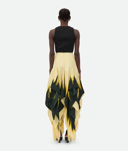 Viscose Degrade Petal Print Skirt