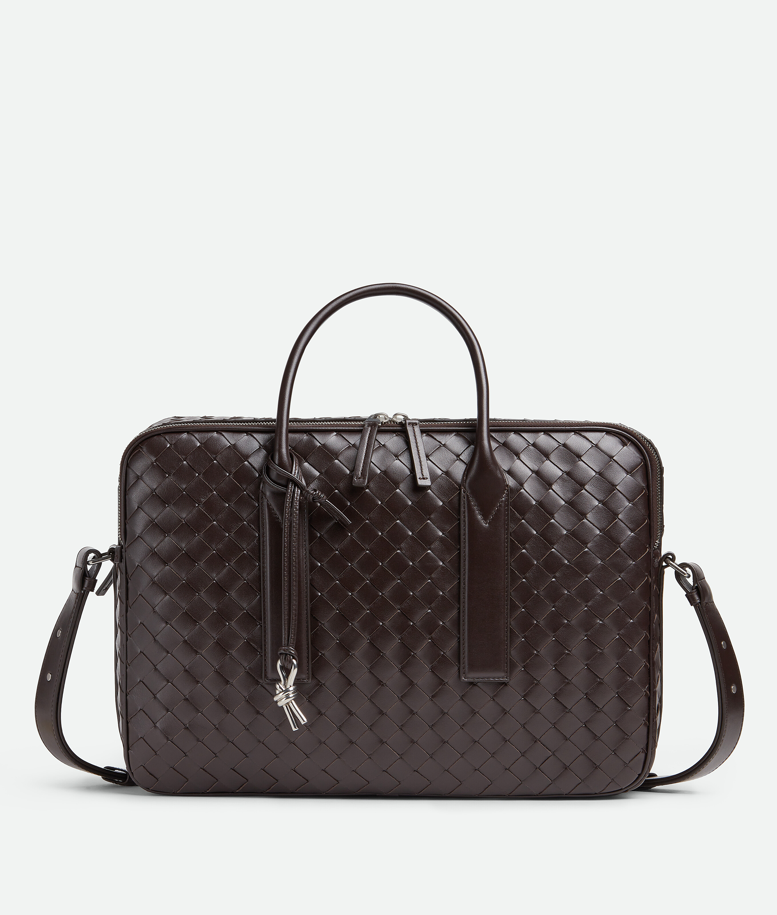 Bottega Veneta Getaway Large Briefcase In Brown