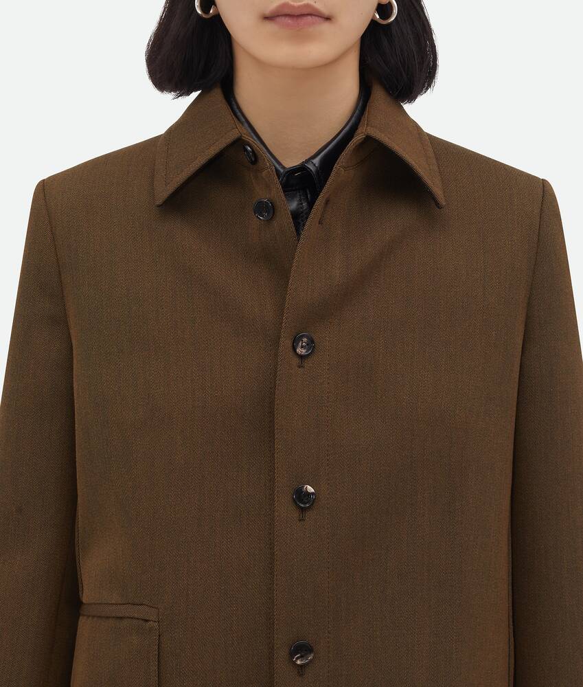 Display a large version of the product image 5 - Soft Wool Twill Overshirt