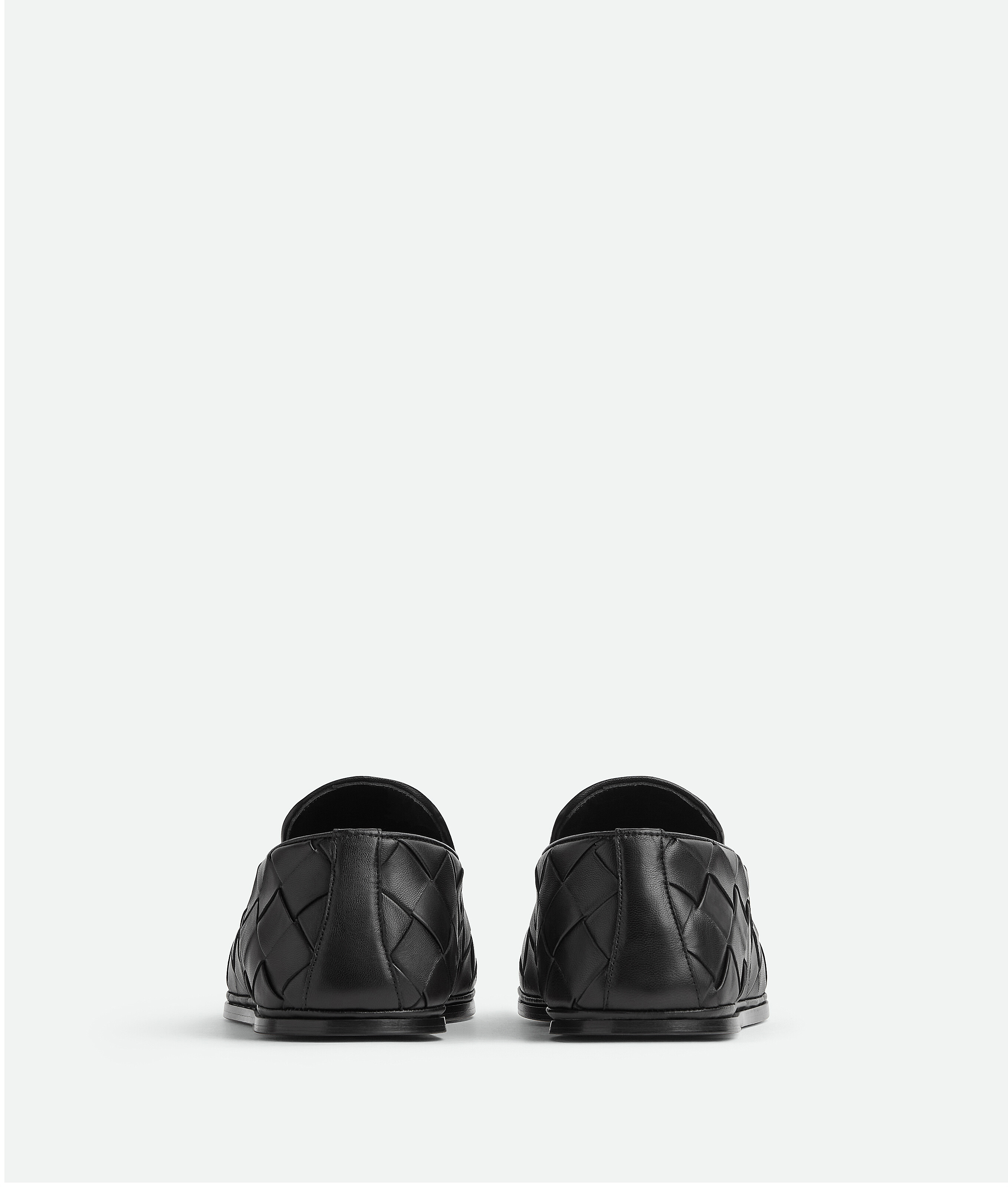 Bottega Veneta Leather Slip-on Sneakers With Intrecciato Motif In Black