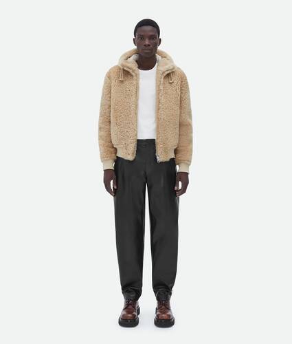 Display a large version of the product image 1 - Hooded Shearling Jacket