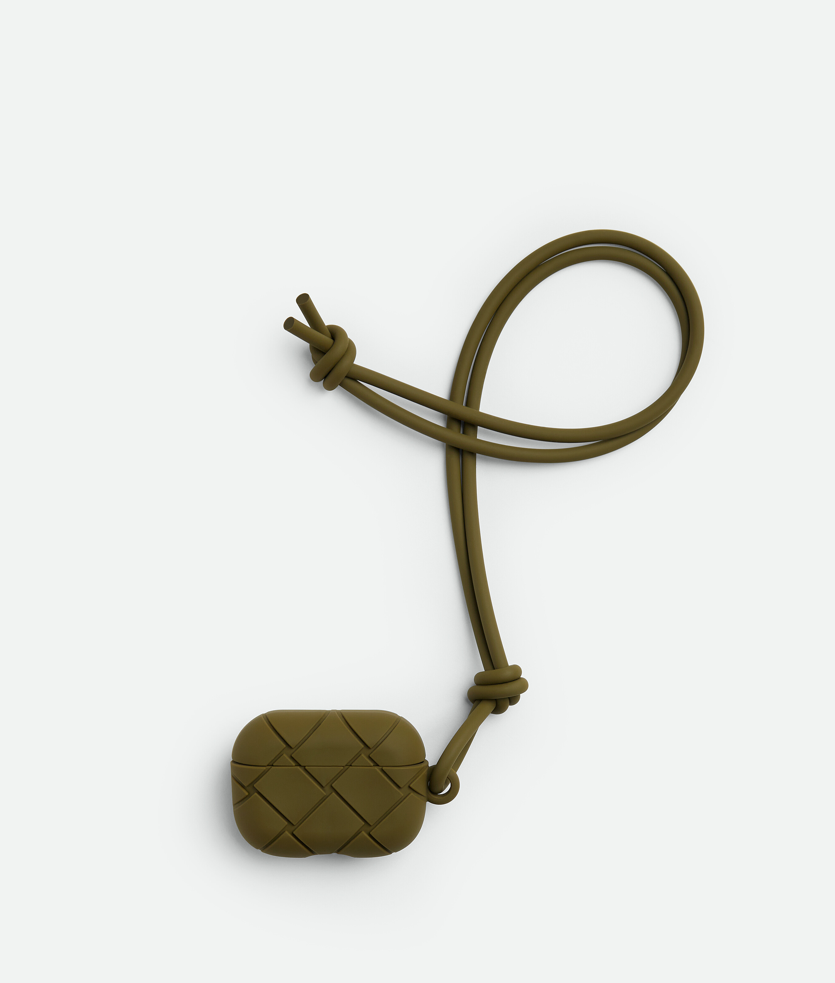 Shop Bottega Veneta Airpods Pro Case In Olive Oil