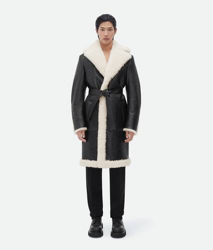 Mantel Aus Merino Und Shearling