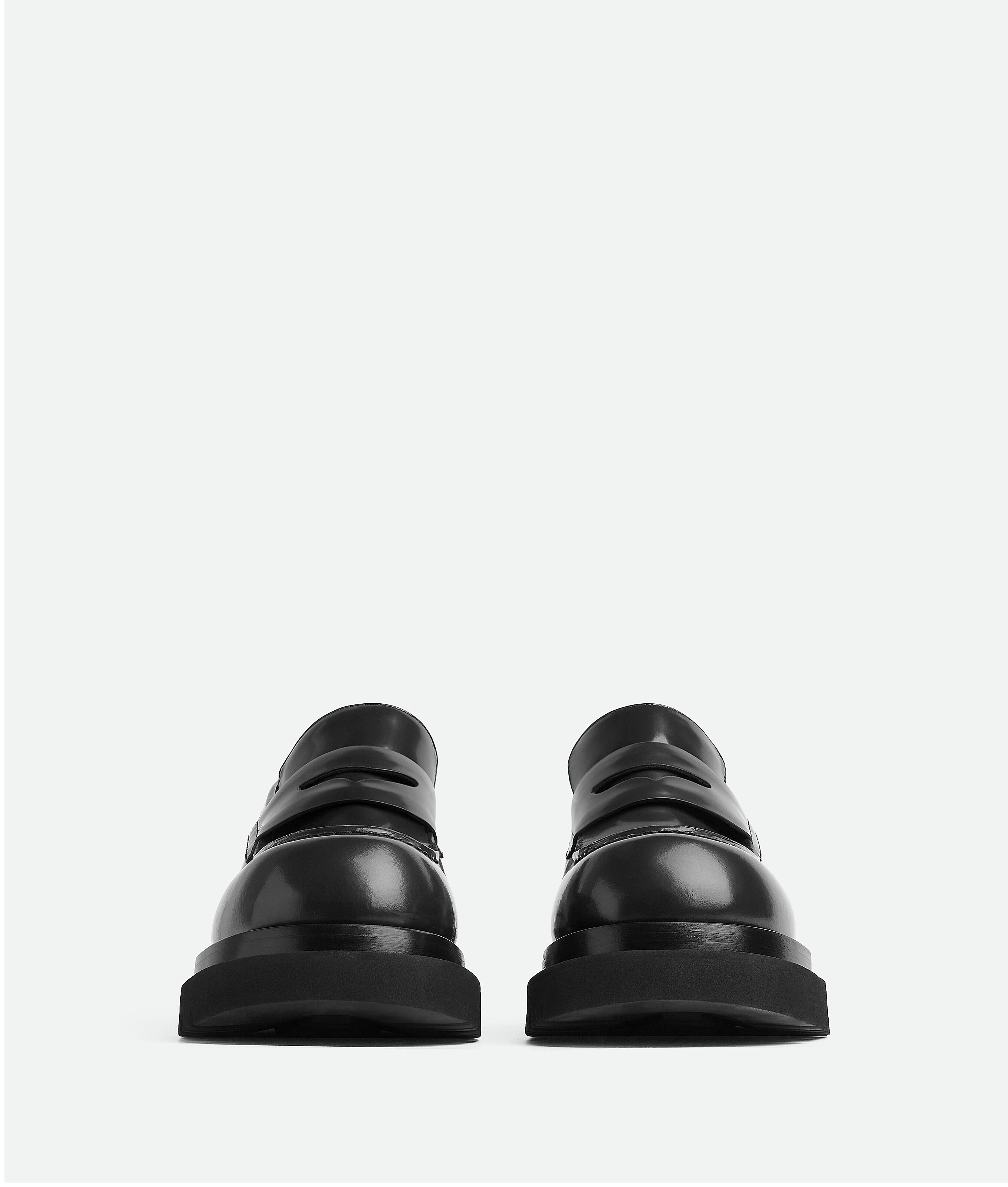Shop Bottega Veneta Lug Loafer In Black