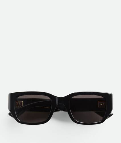 Quadratische Intrecciato Sonnenbrille