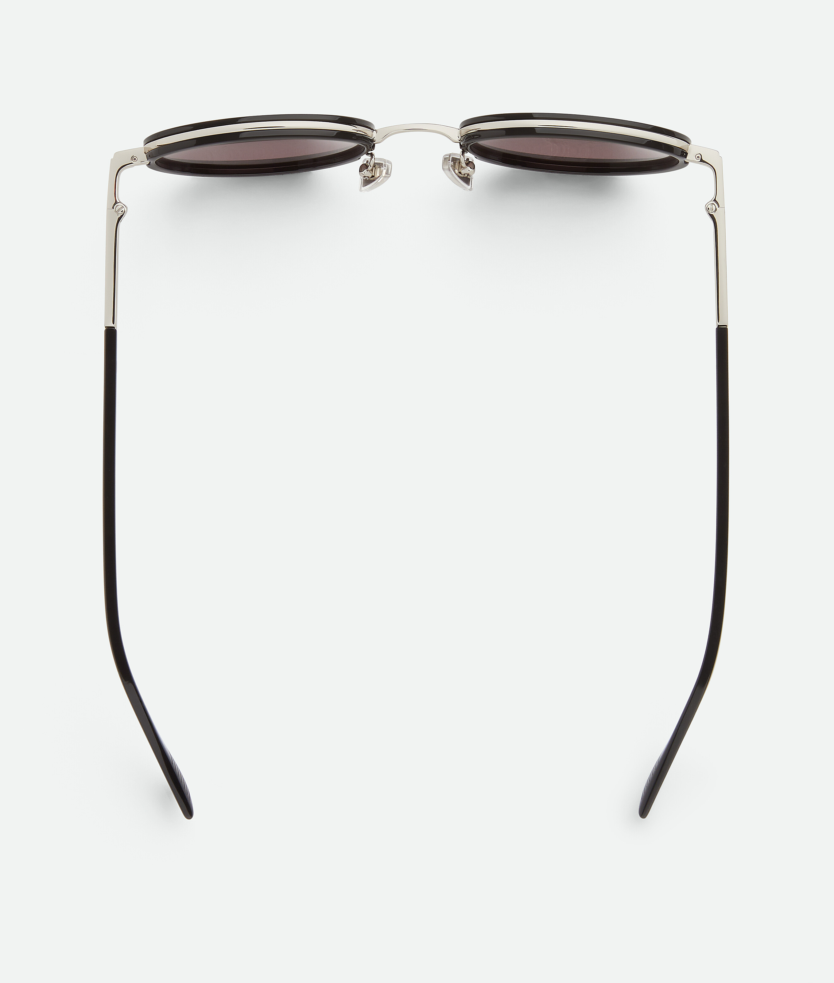 Shop Bottega Veneta Lunettes De Soleil Forte Panthos In Black/grey
