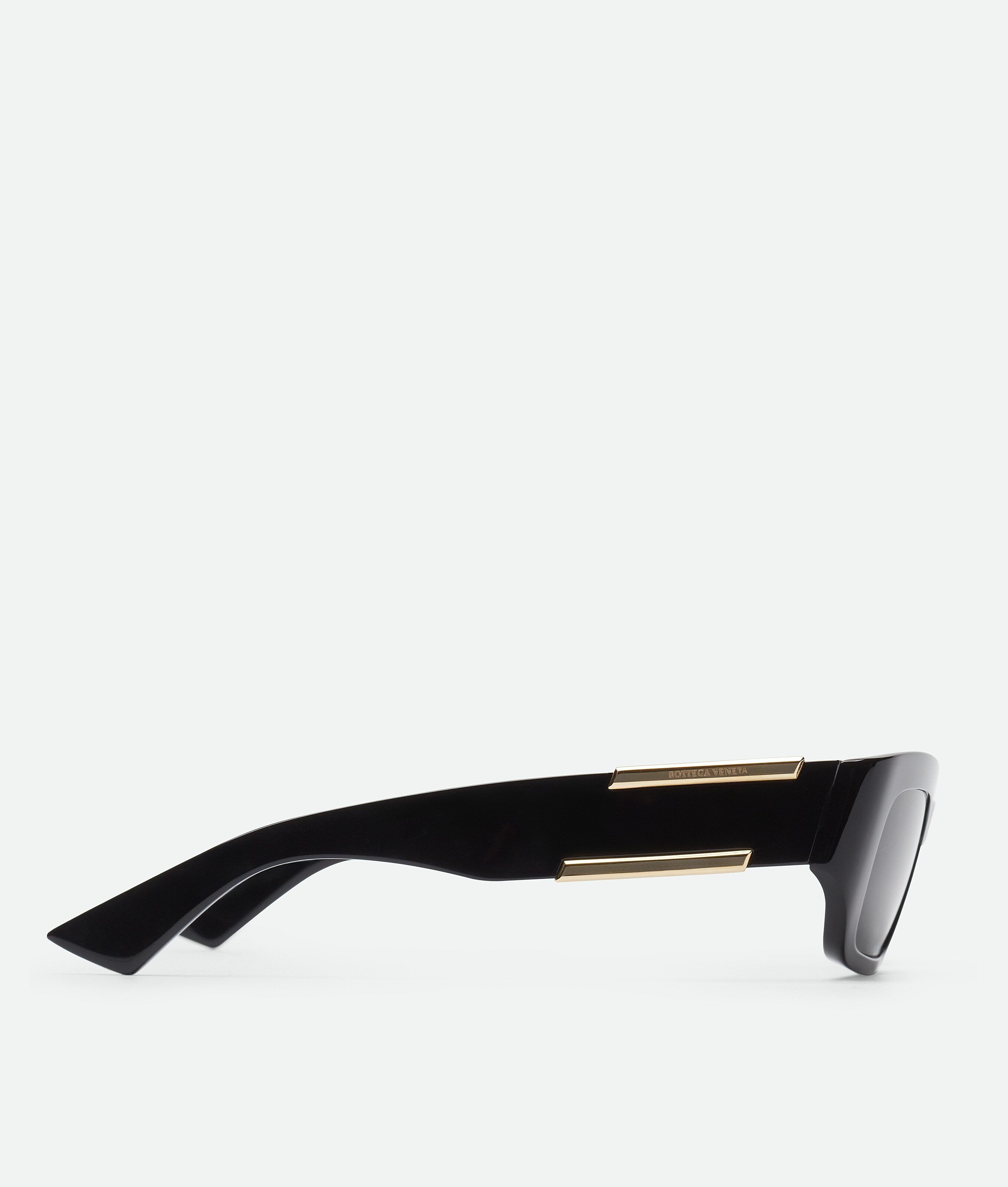 Bottega Veneta Dash Rectangular Sunglasses In Black