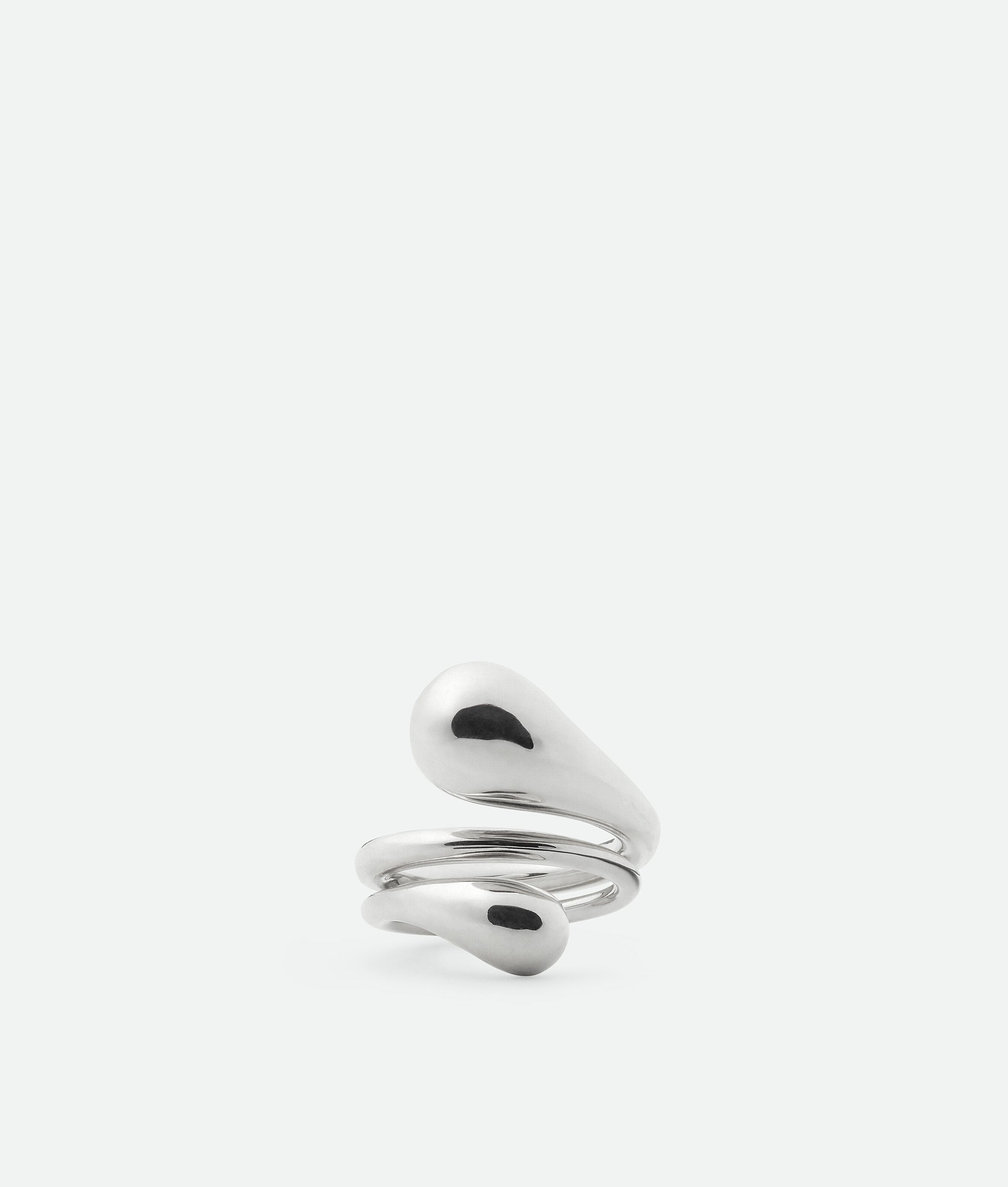 Bottega Veneta Drop Ring In Silver