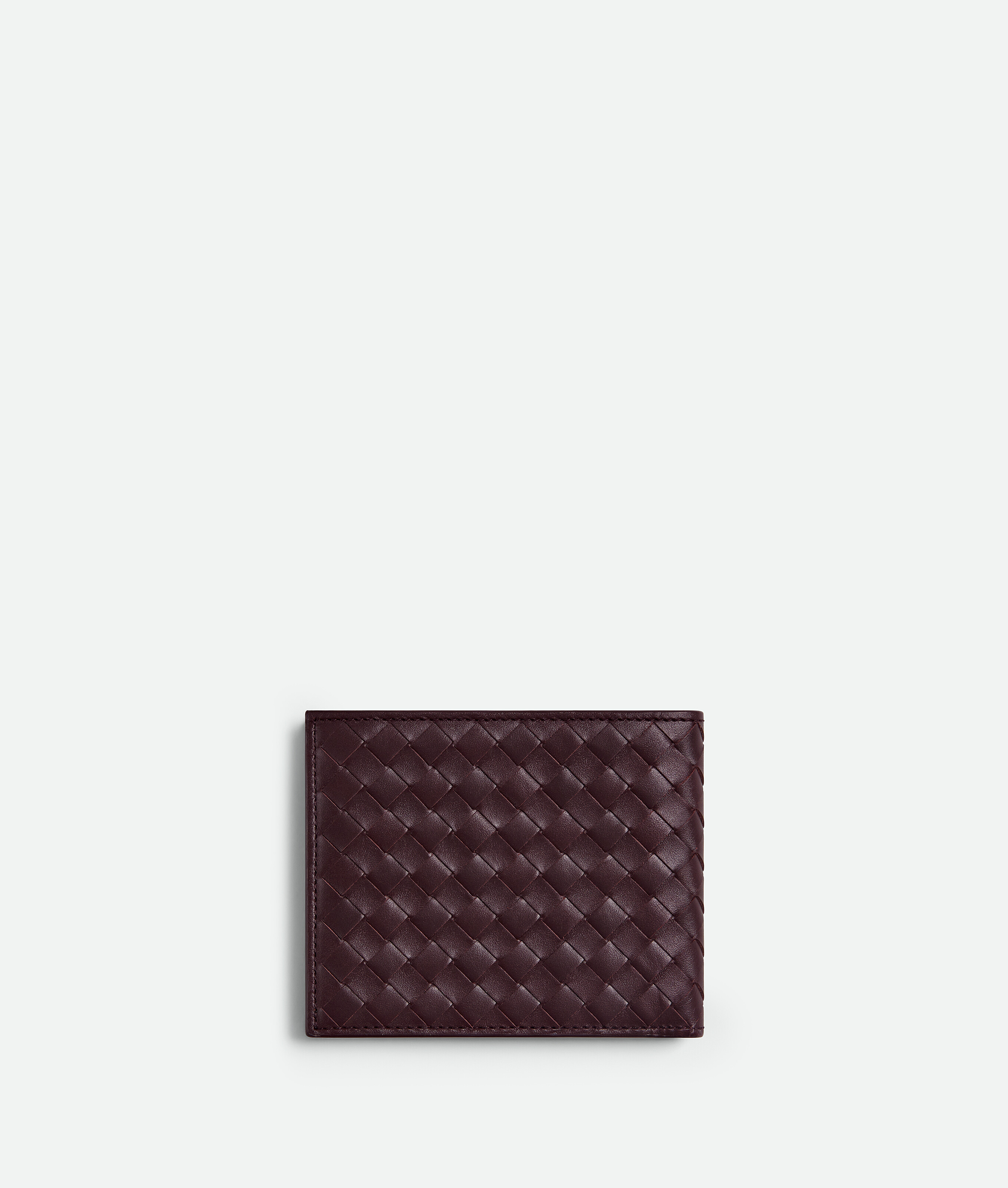 Bottega Veneta Leather Intrecciato Piccolo Bifold Wallet In Brown