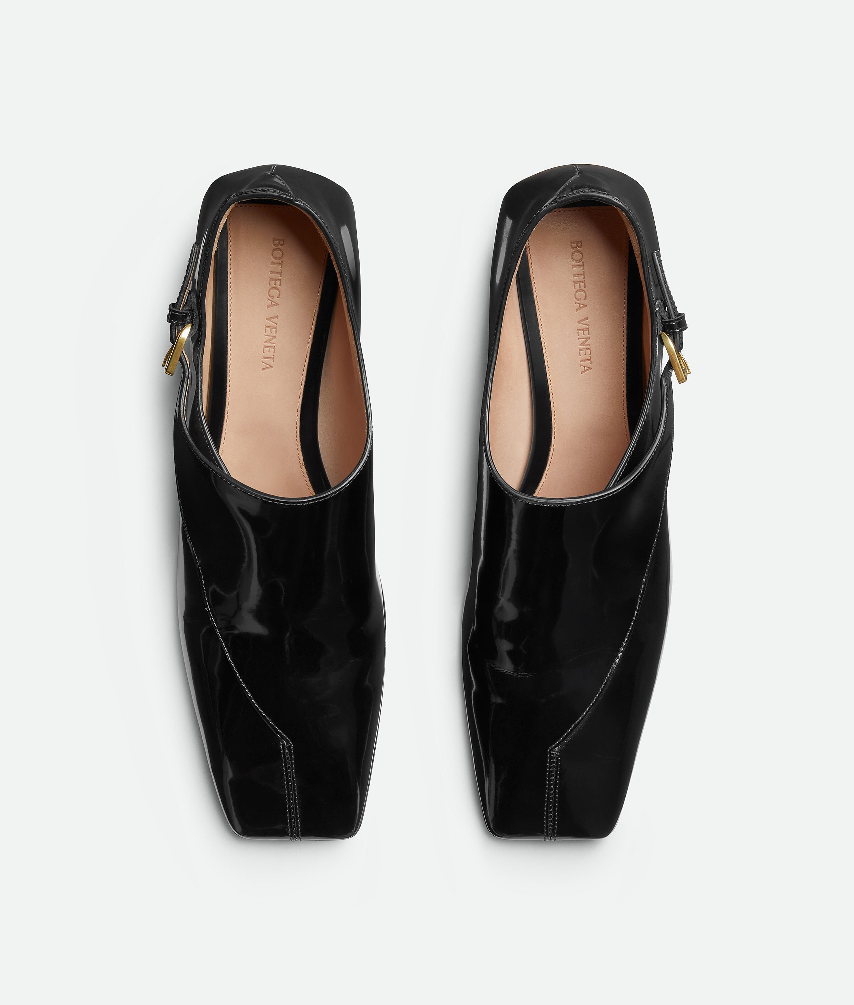 Bottega Veneta Okinawa Leather Monk Square-toe Loafers In Black