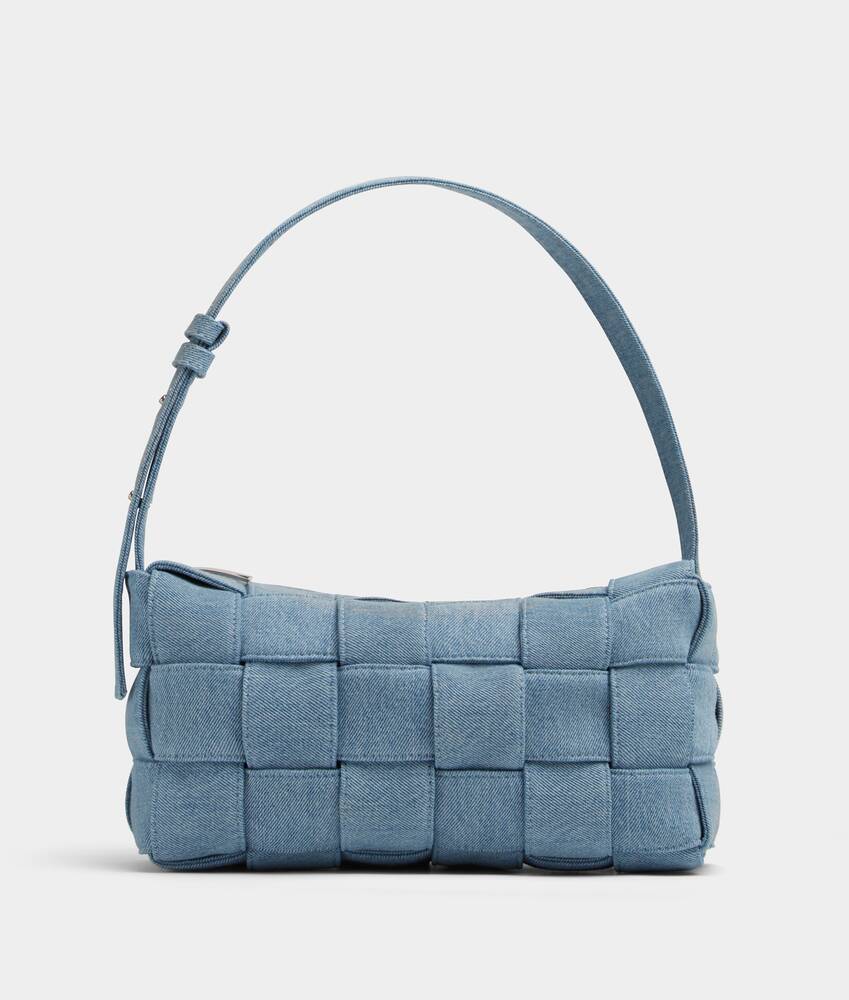 Damen Taschen Umhängetaschen und Geldbörsen Bottega Veneta Denim Brick Cassette in Blau 