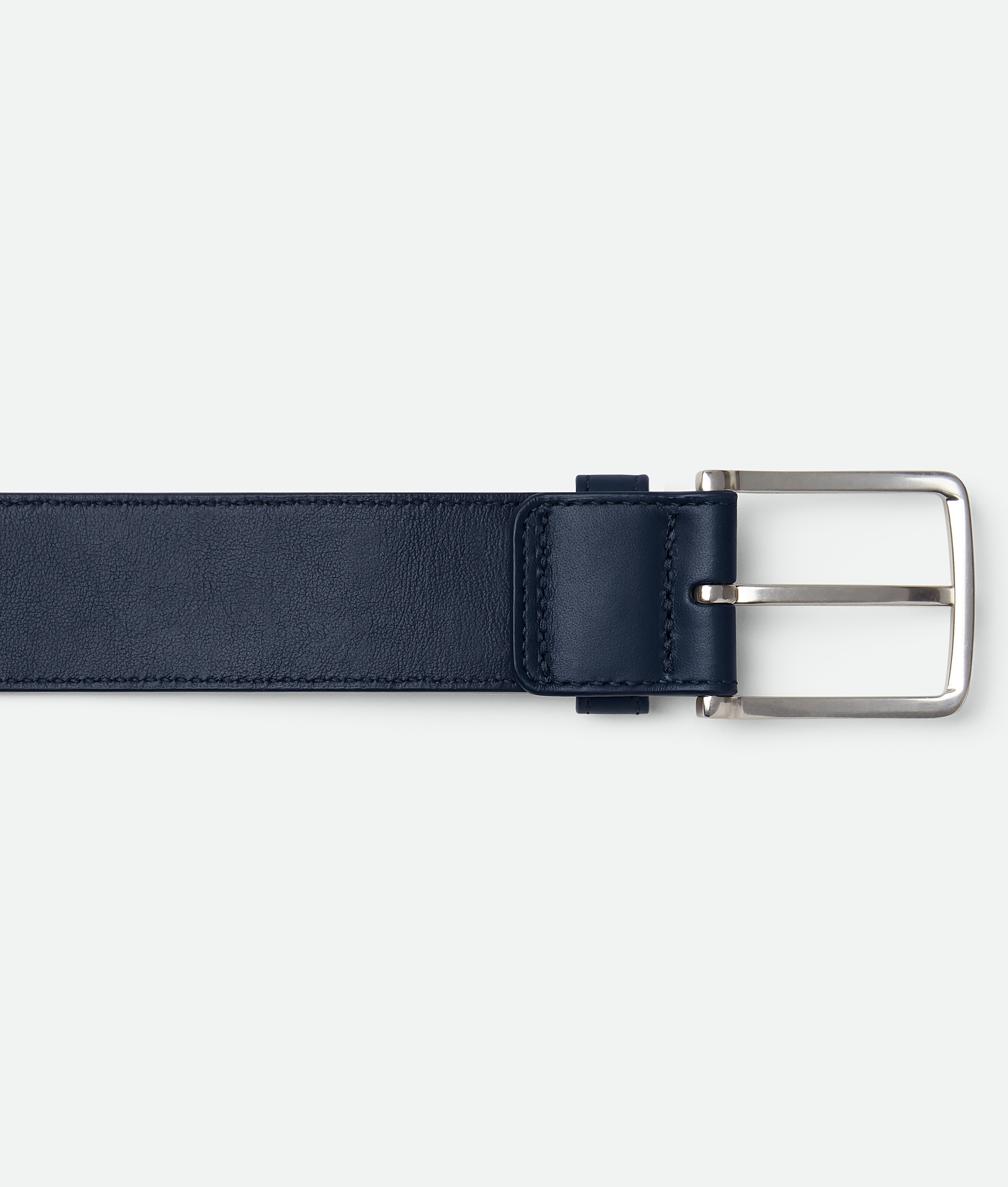 Bottega Veneta Intrecciato Reversible Belt In Blue