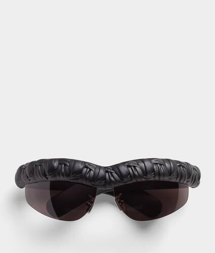 pleat wraparound sunglasses