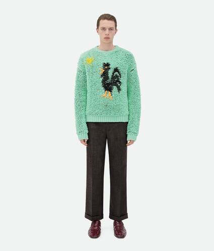 Graphic Animal Jacquard Wool Jumper