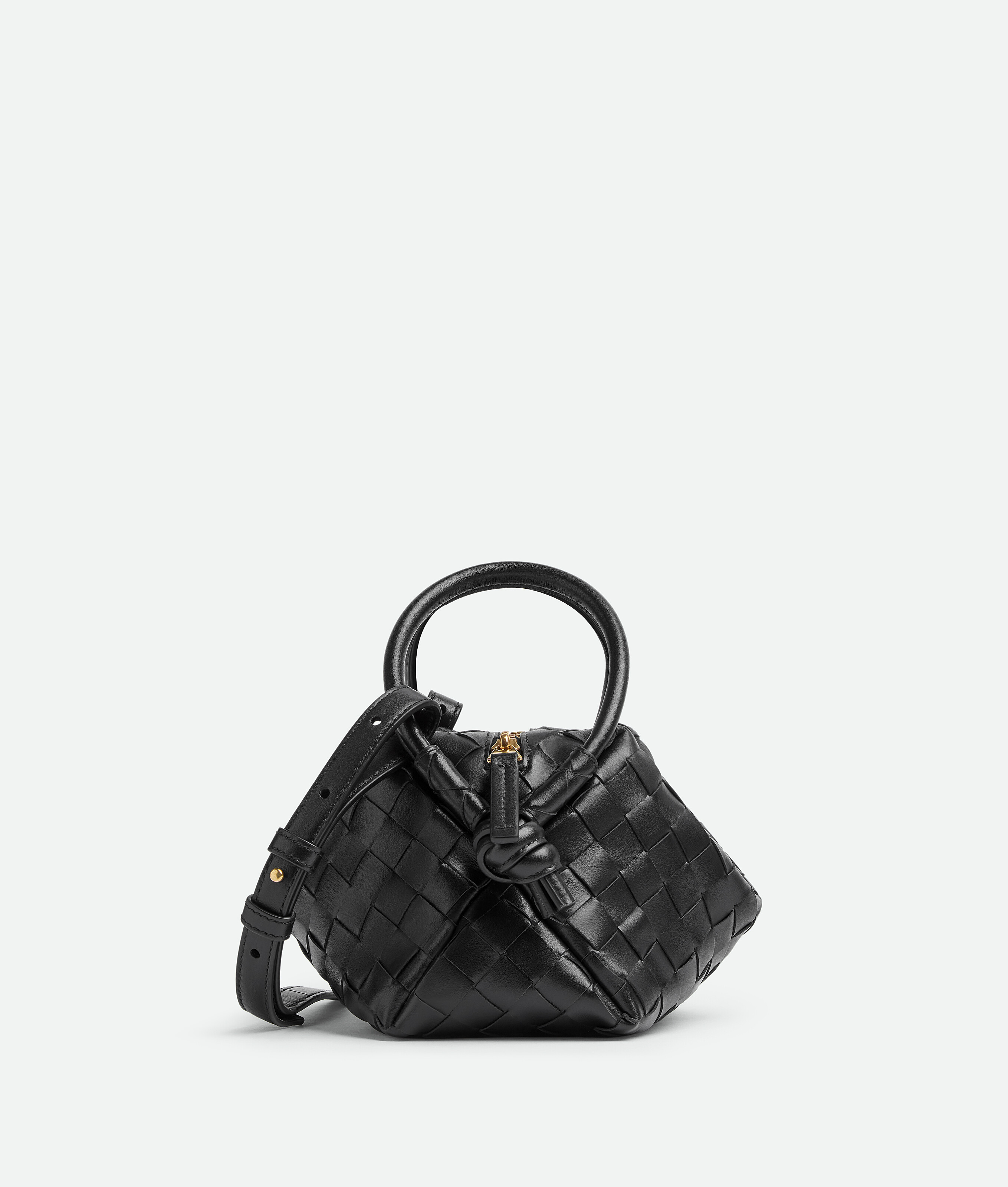 Shop Bottega Veneta Small Loop Cross-body Bag In Black