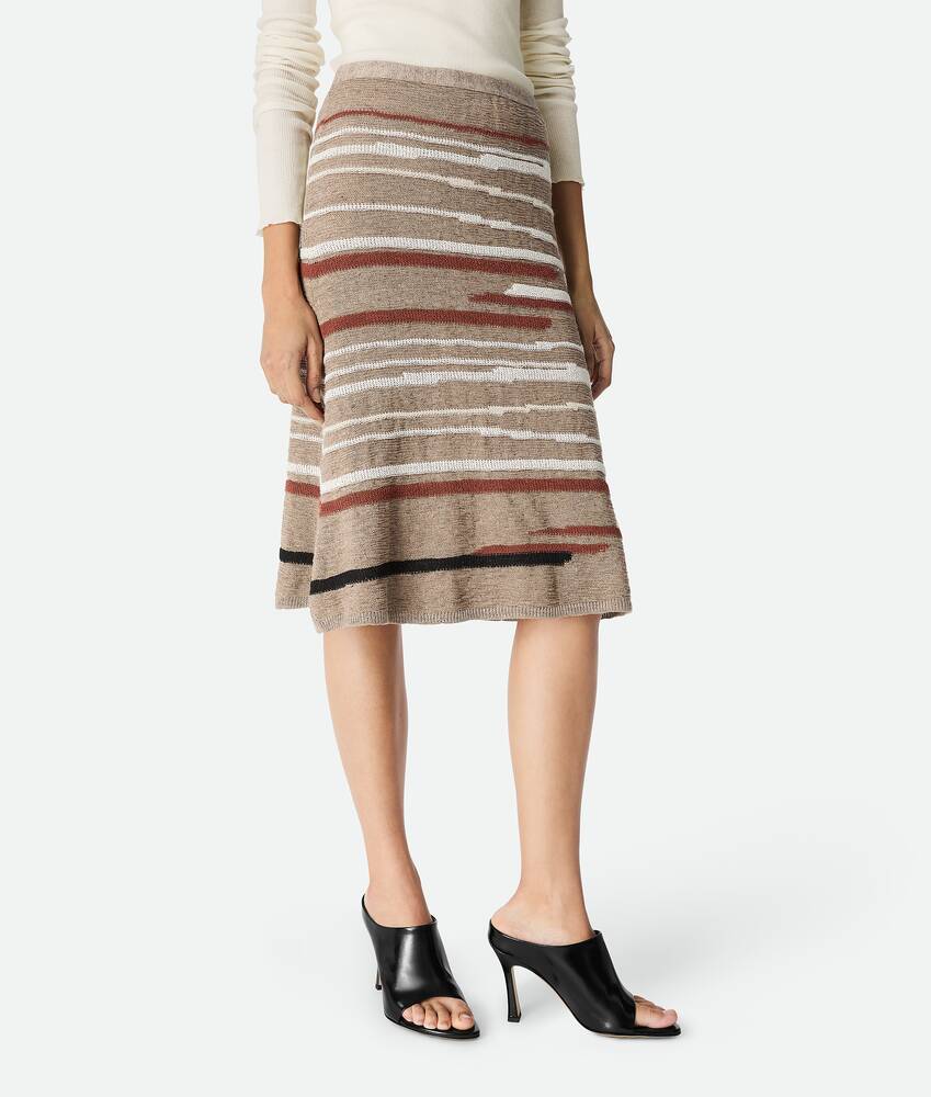Display a large version of the product image 5 - Linen And Cotton Skirt