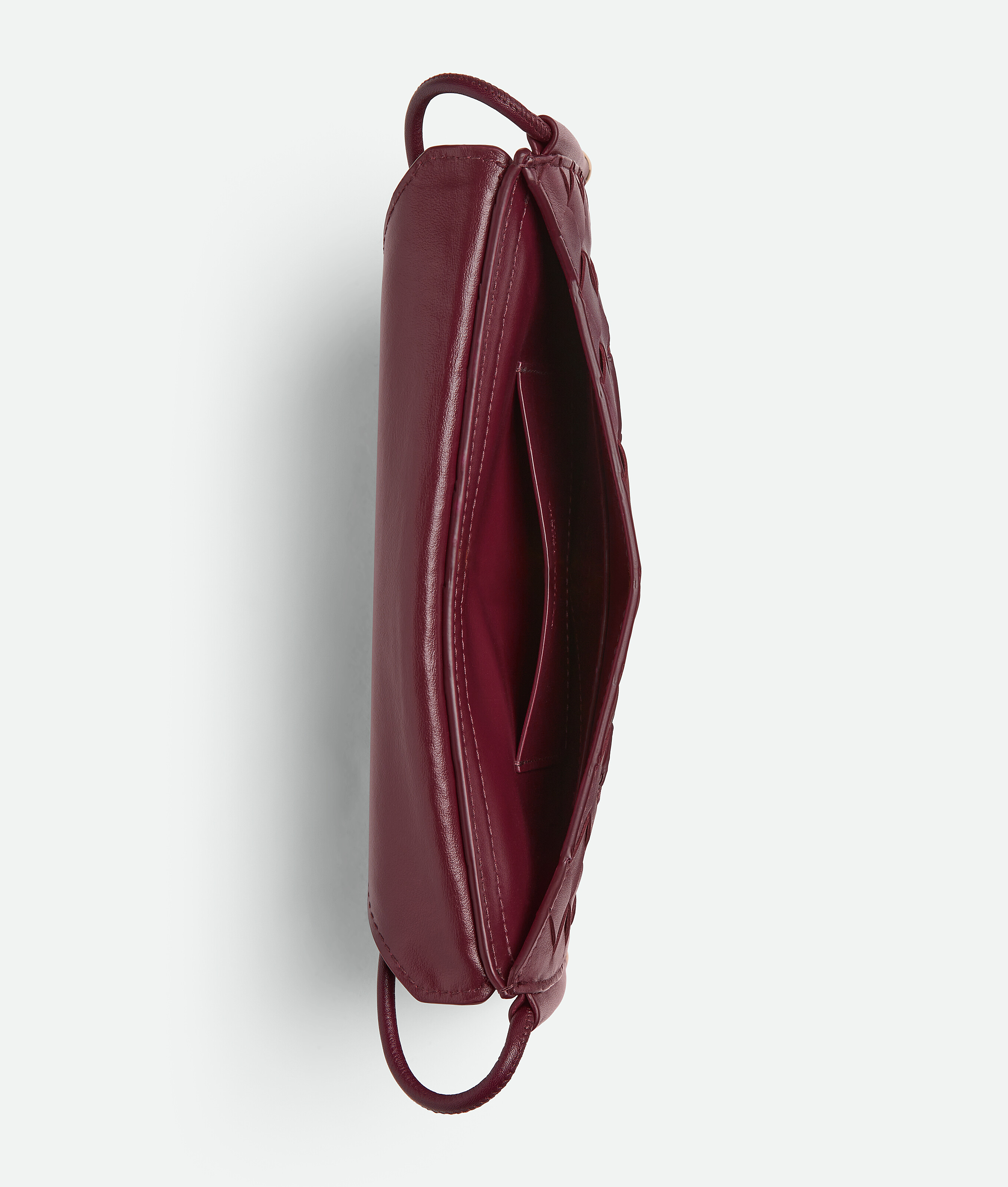 Bottega Veneta Solstice Phone Pouch In Barolo