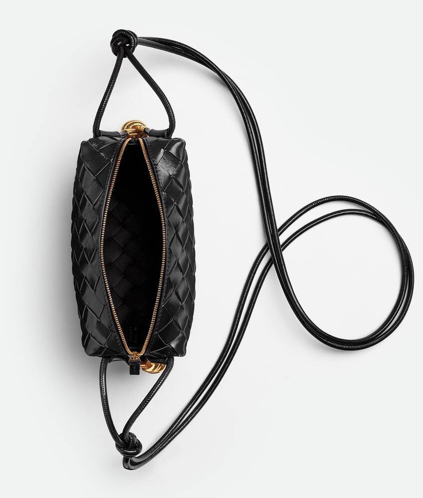 BOTTEGA VENETA Loop mini intrecciato leather shoulder bag