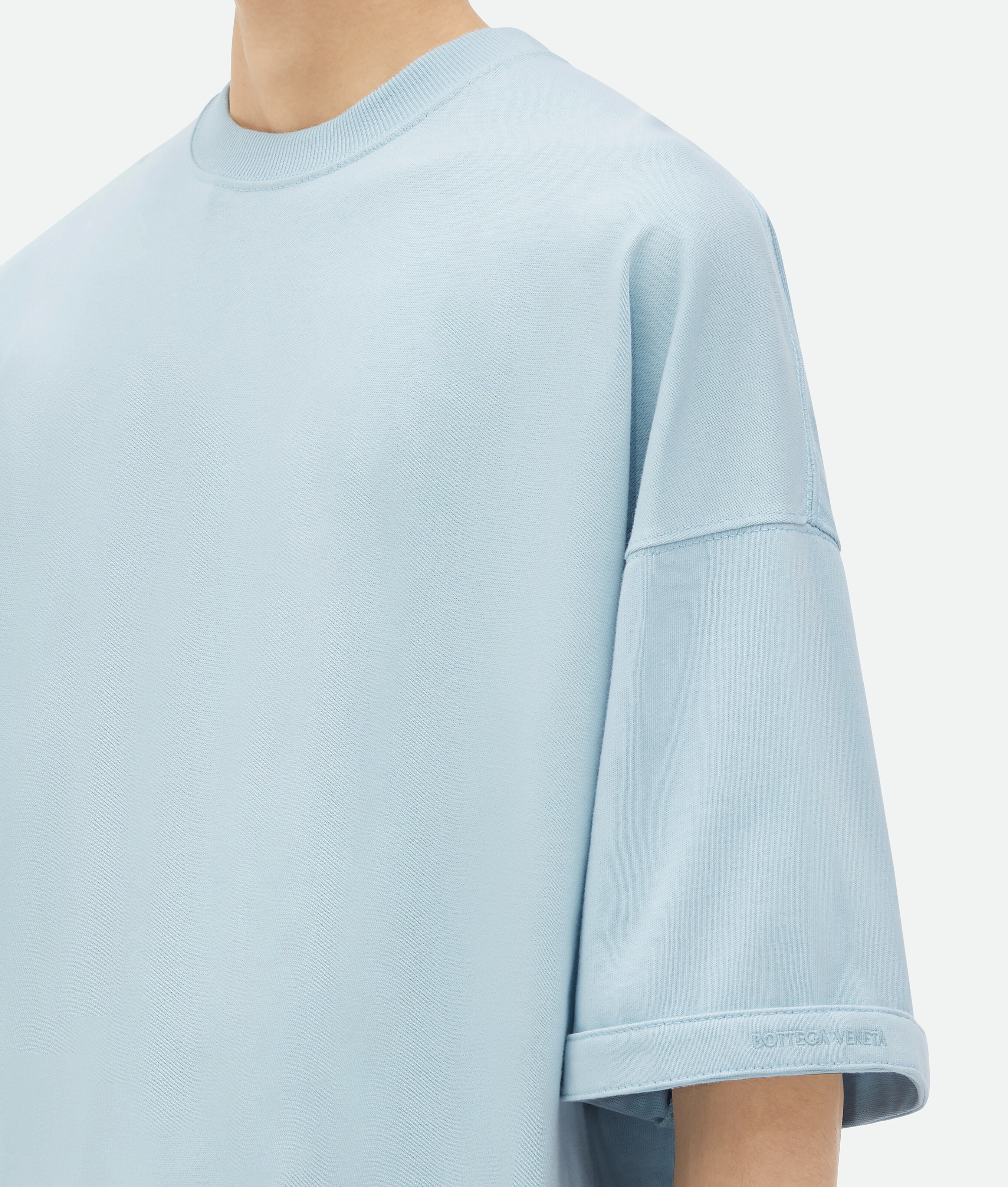 Shop Bottega Veneta Oversized T-shirt In Blue