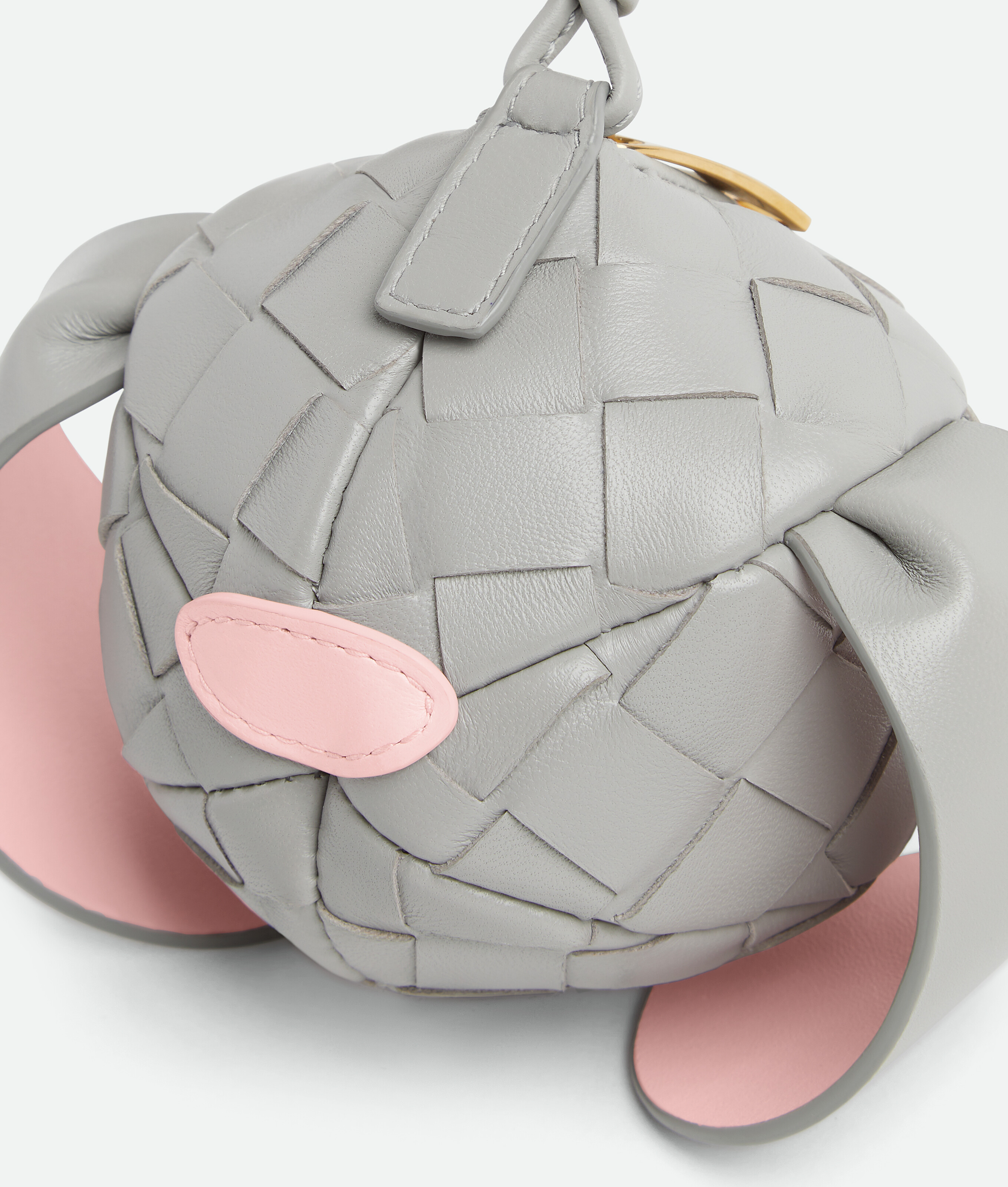 Bottega Veneta Bunny Zipped Coin Purse In Gray