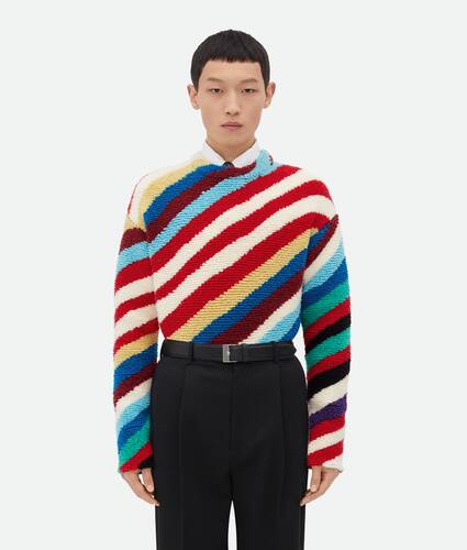 Display a large version of the product image 1 - Striped Wool Jumper