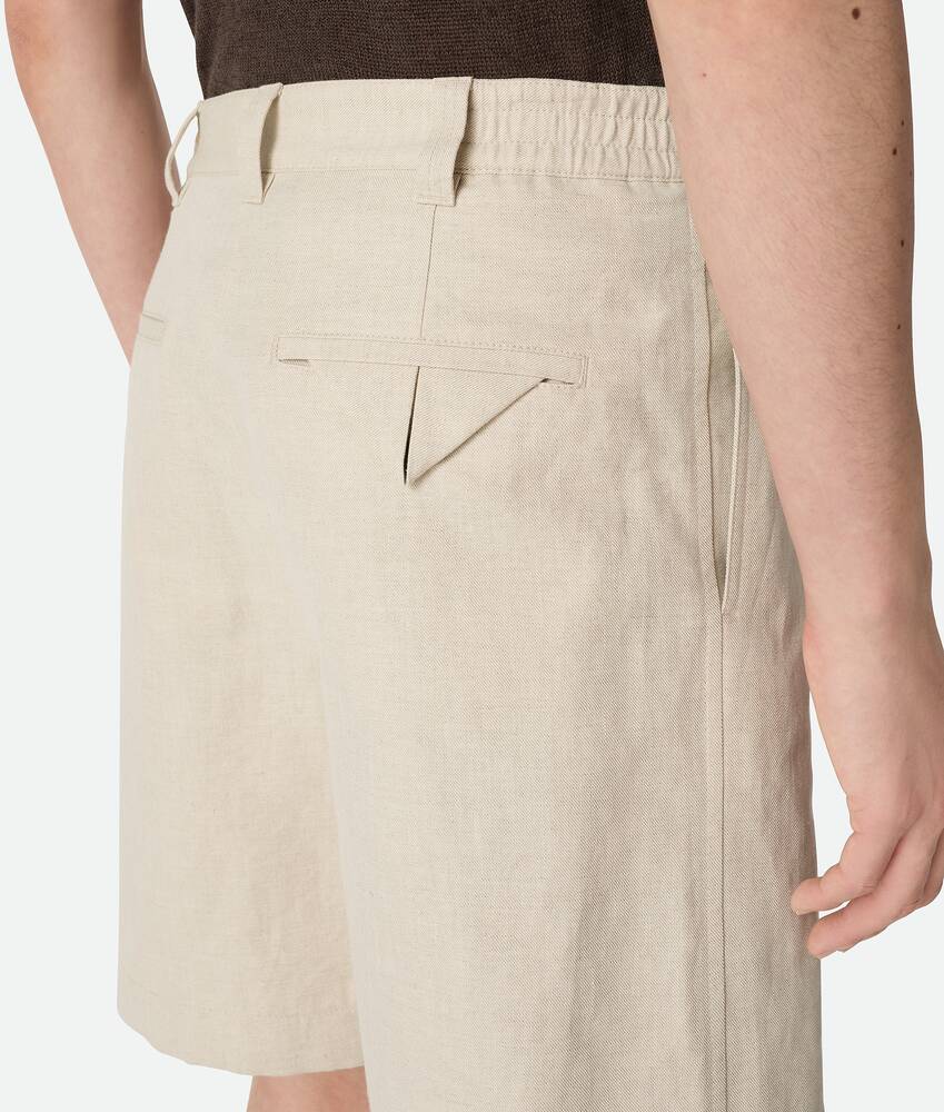Display a large version of the product image 5 - Cotton And Linen Twill Shorts