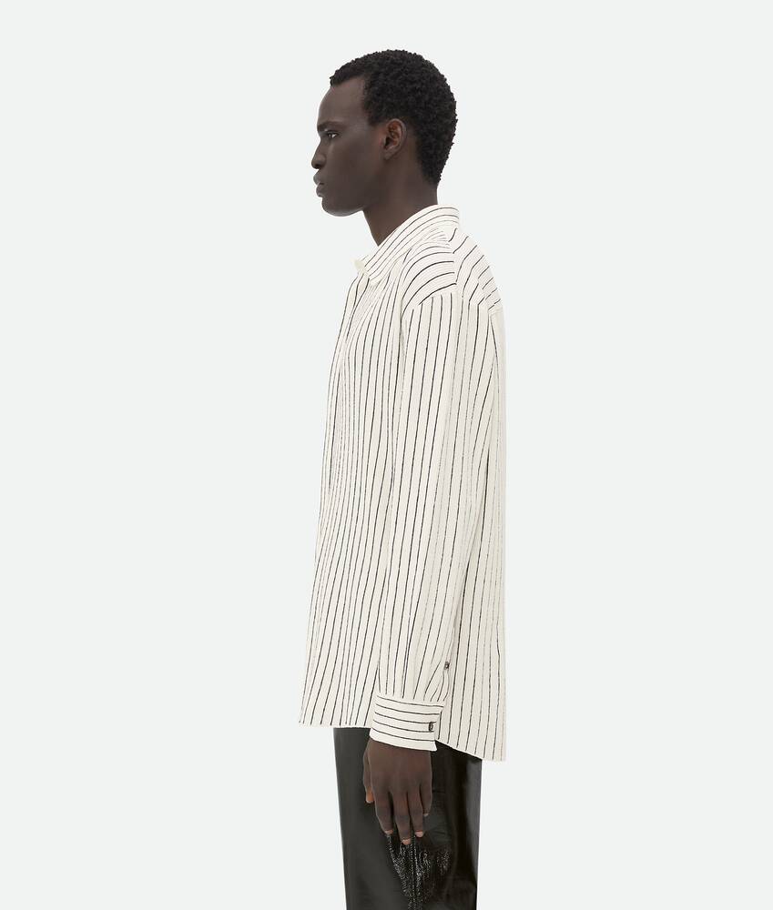 Display a large version of the product image 2 - Pinstripe Knitted Linen Shirt