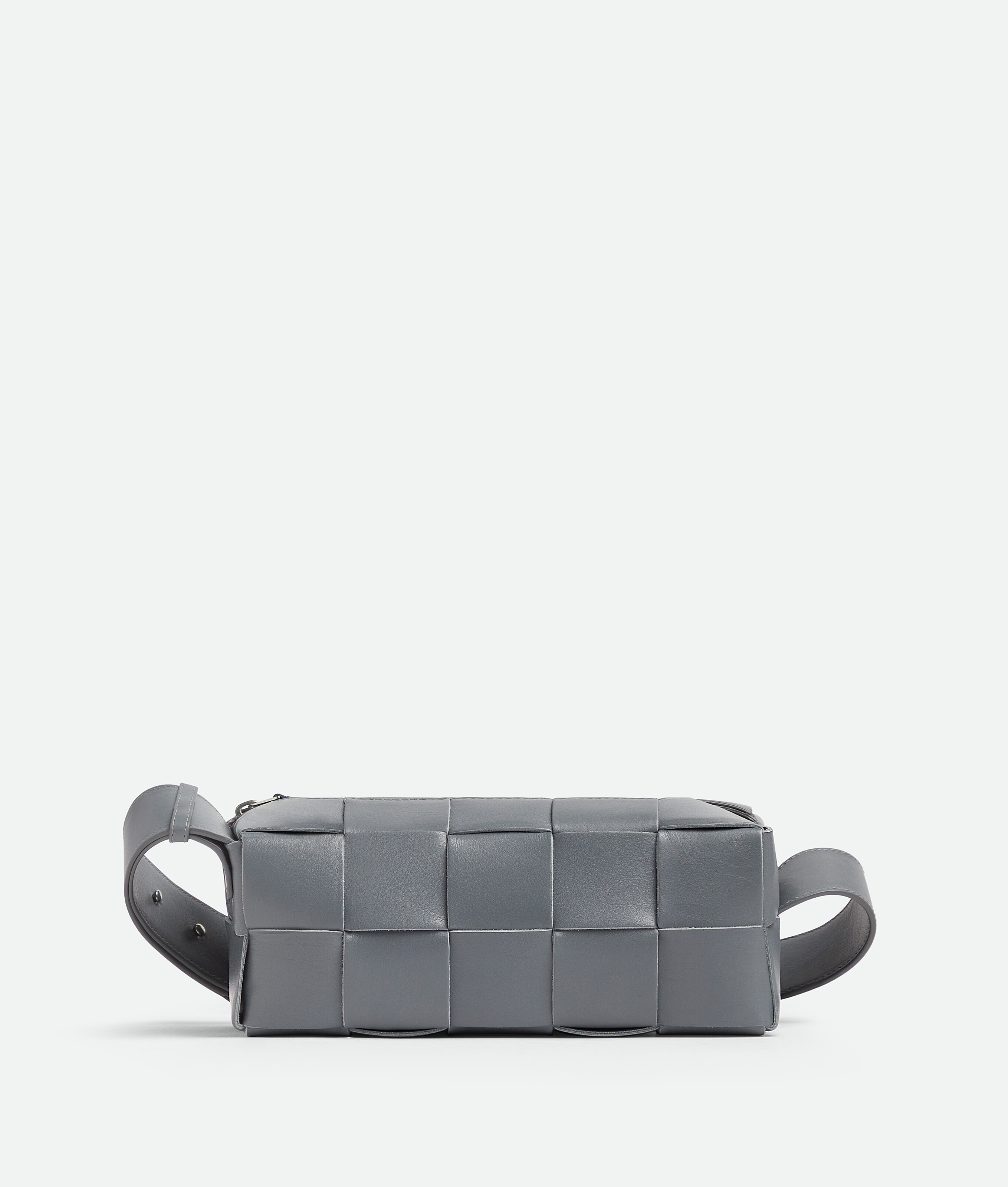 【BOTTEGAVENETA】ボッテガヴェネタ ウール×カーフ グレー/オレンジ レディース ハンドバッグ