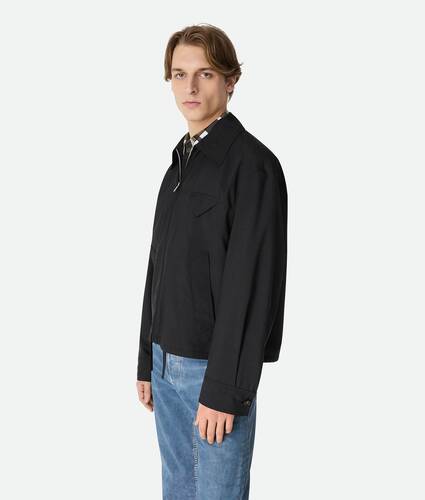 Fine Wool Kimono Blouson