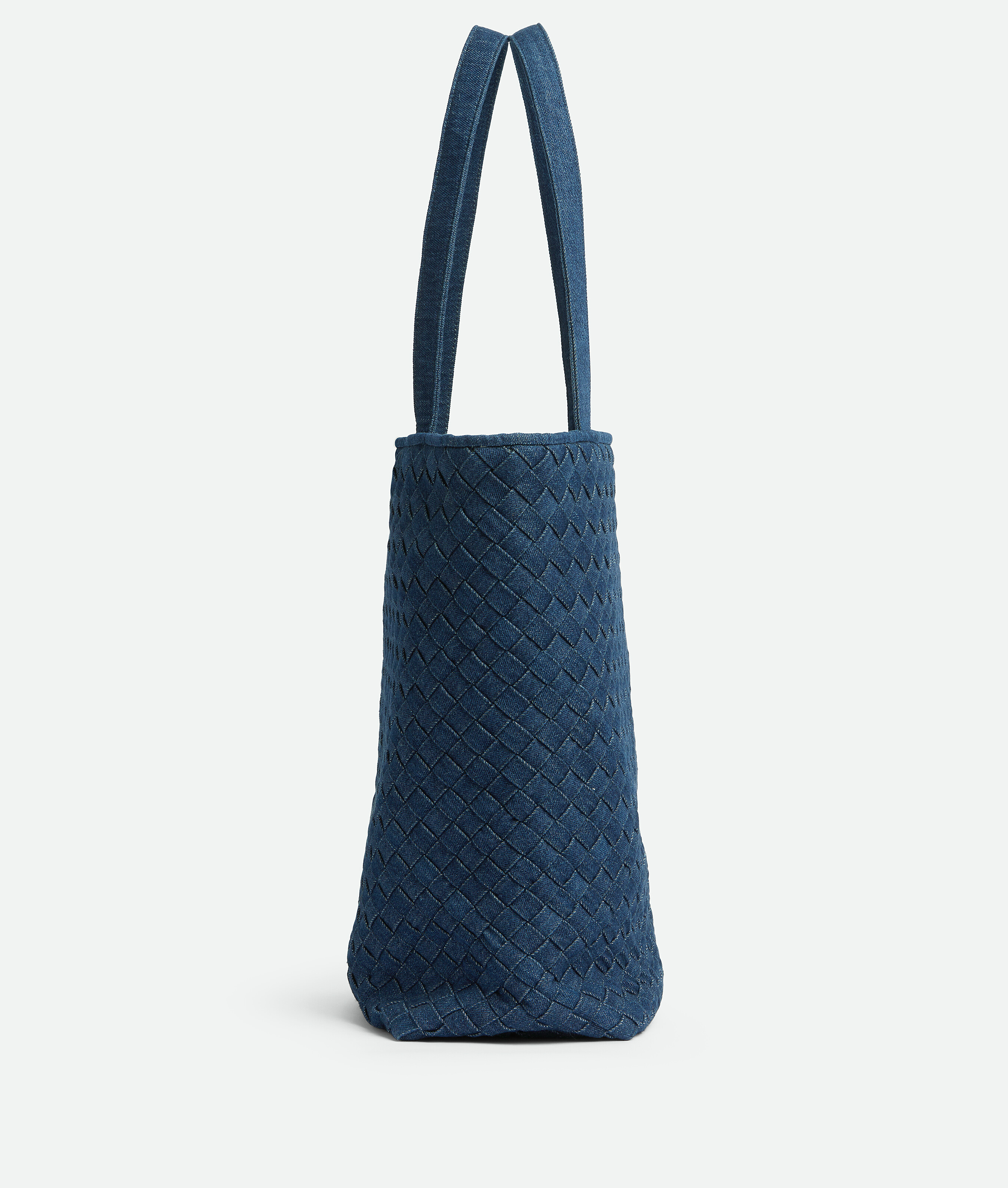Shop Bottega Veneta Small Intreccio Tote Bag In Blue