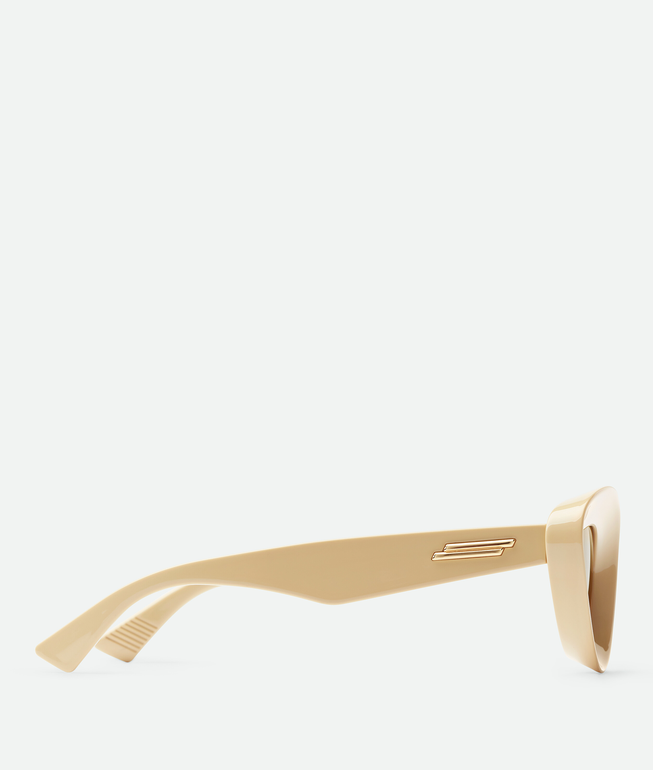 Shop Bottega Veneta Sharp Cat Eye Sunglasses In Yellow/brown