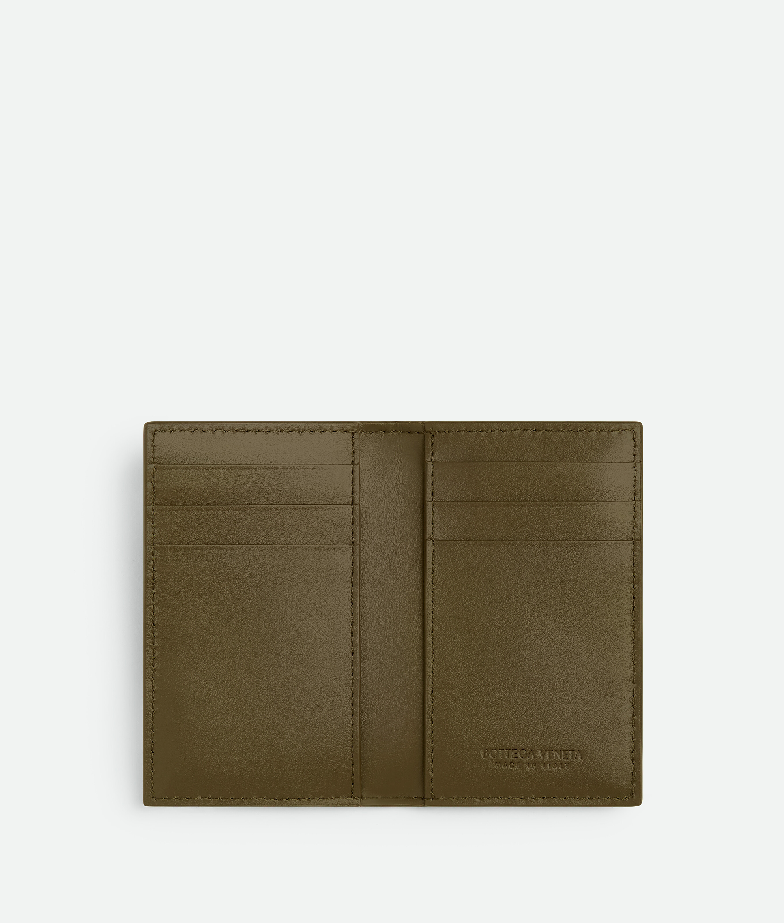 Shop Bottega Veneta Cassette Flap Card Case In Brown