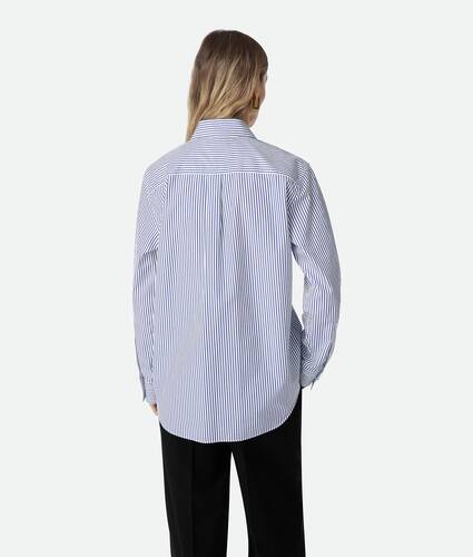 Pinstripe Cotton Poplin Shirt
