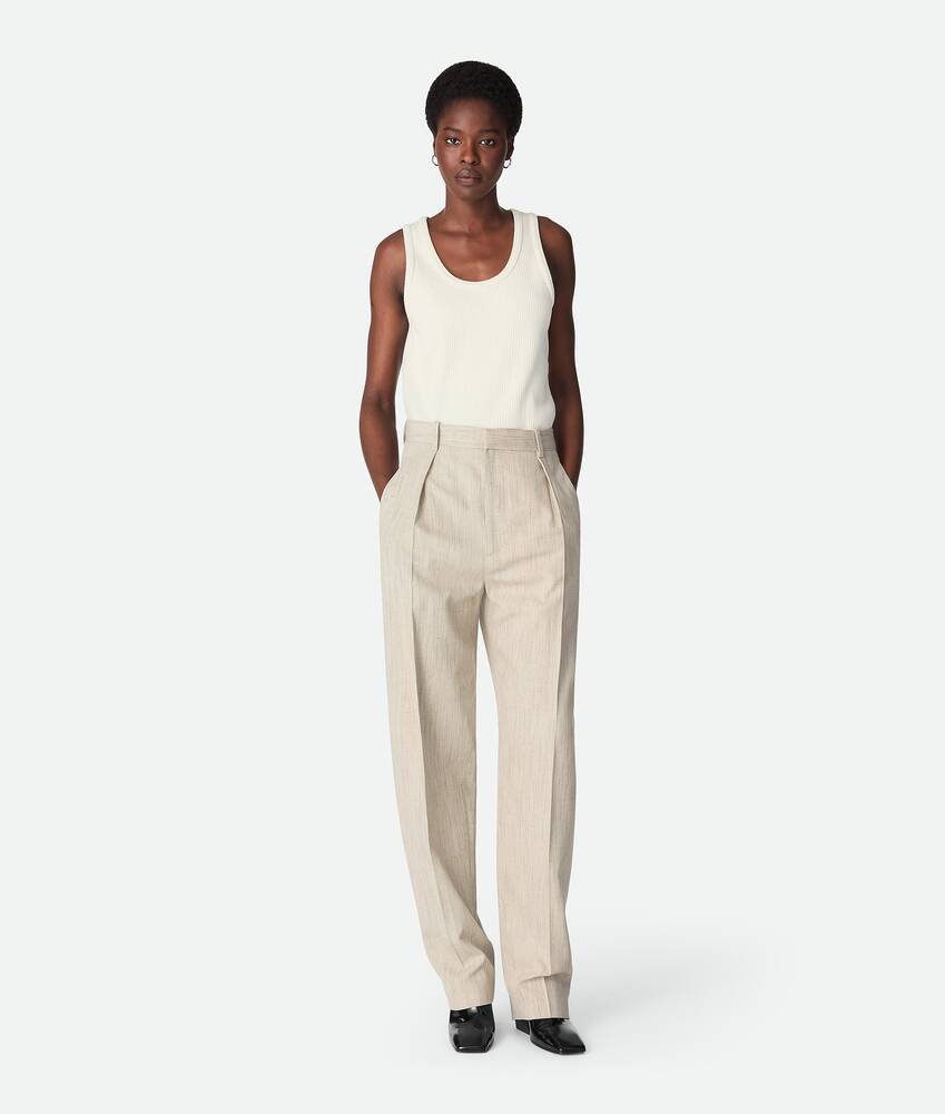 Afficher une grande image du produit 1 - Pantalon en soie et viscose