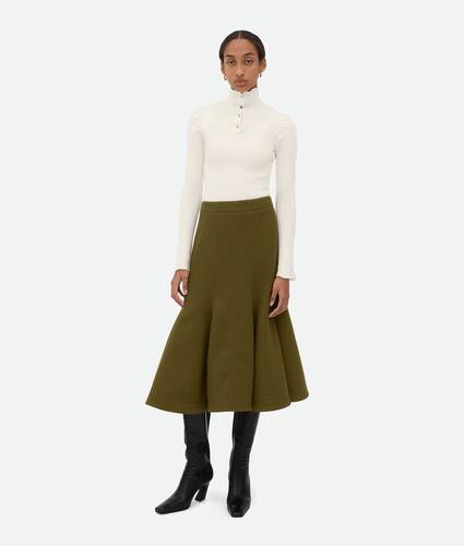 Display a large version of the product image 1 - Wool Crepe Skirt