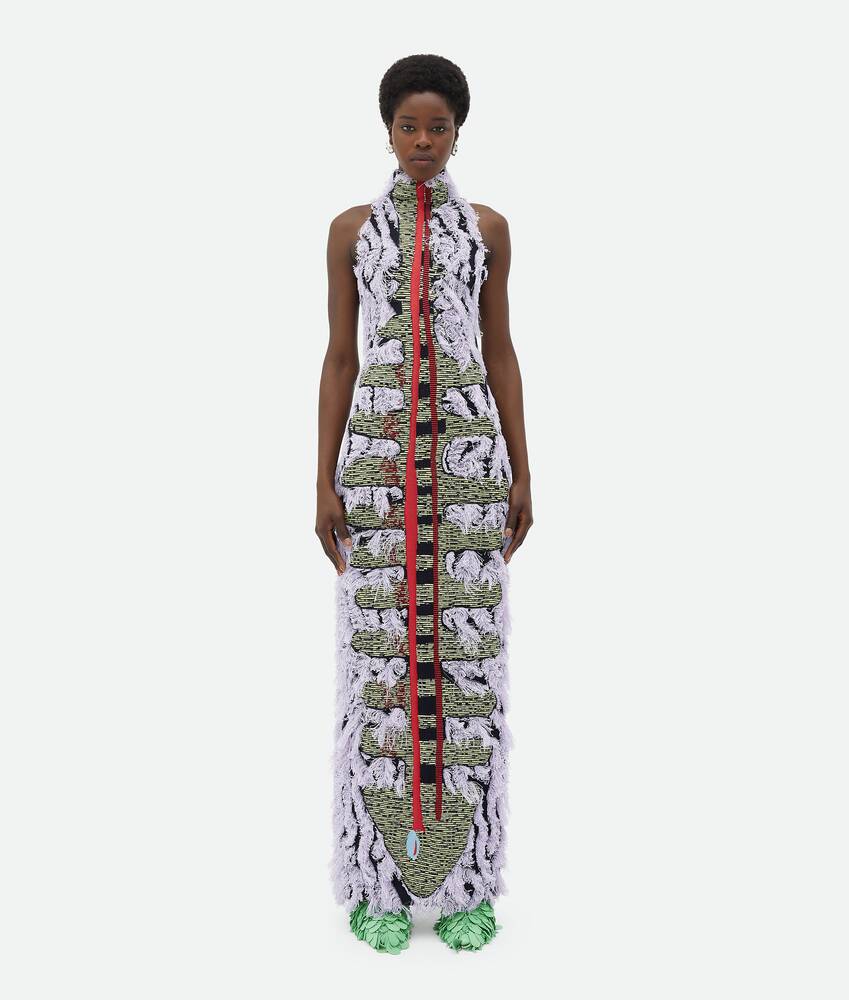 Display a large version of the product image 1 - Jacquard Fringed Long Dress