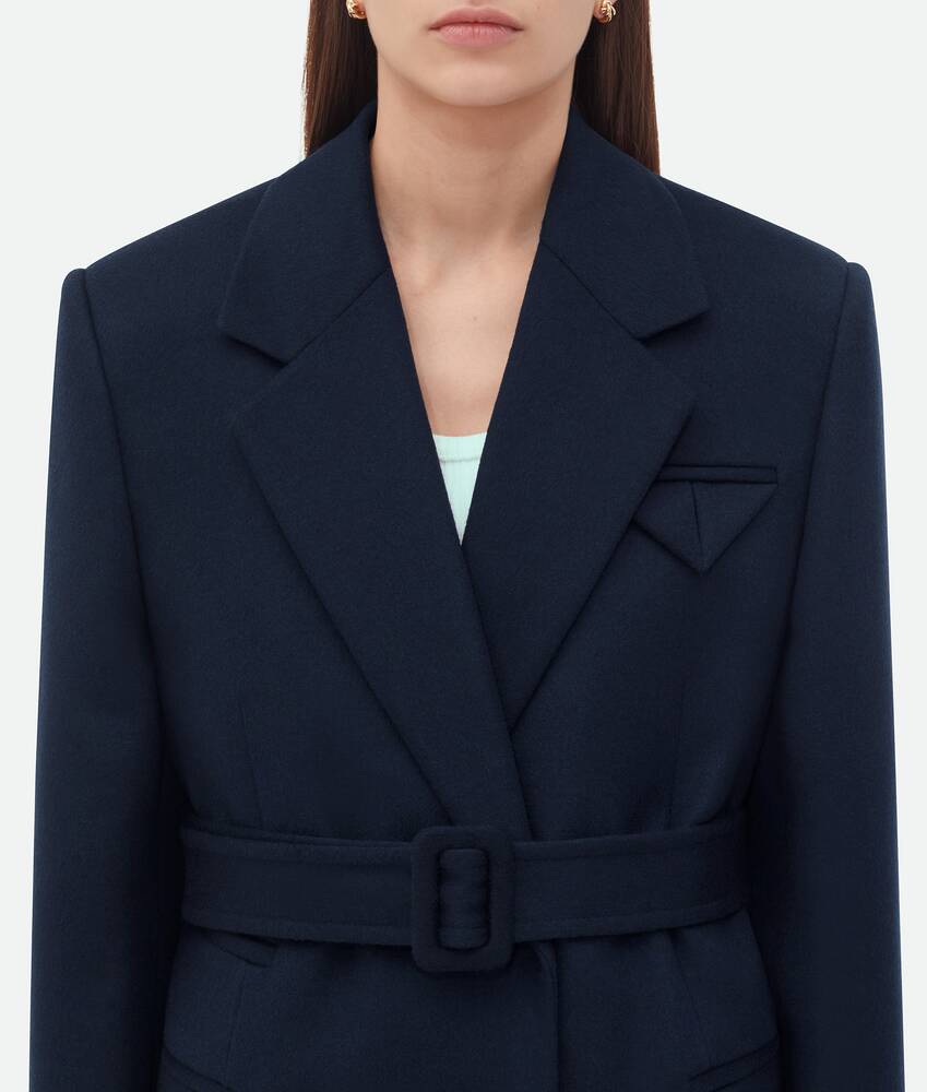 Display a large version of the product image 5 - Double Wool Cashmere Belted Jacket