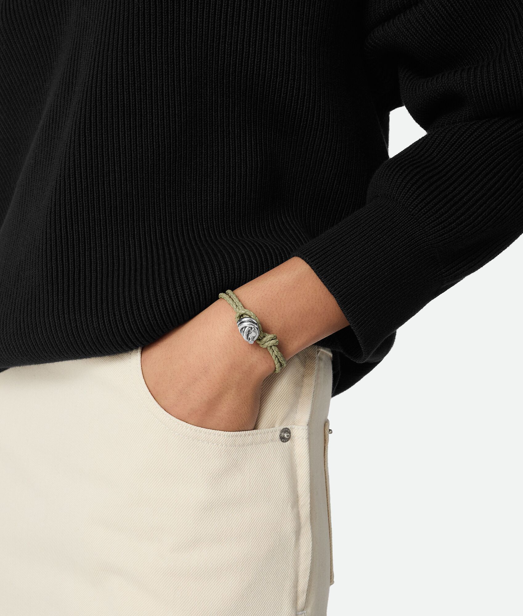 Bottega Veneta Bracelet en cuir Knot