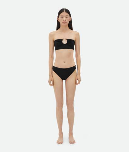 Visualizza una versione più grande dell’immagine del prodotto 1 - Bikini in nylon stretch con anello Knot