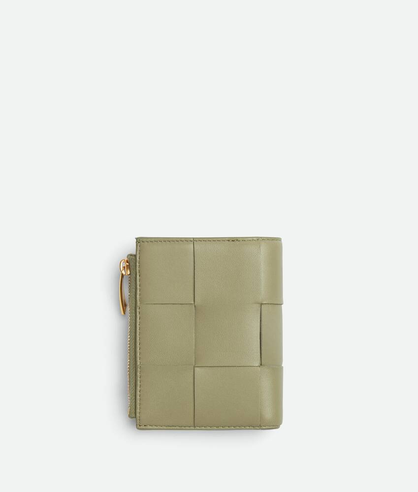 Bottega Veneta Mini Cassette Card Case With Strap | Green | OS