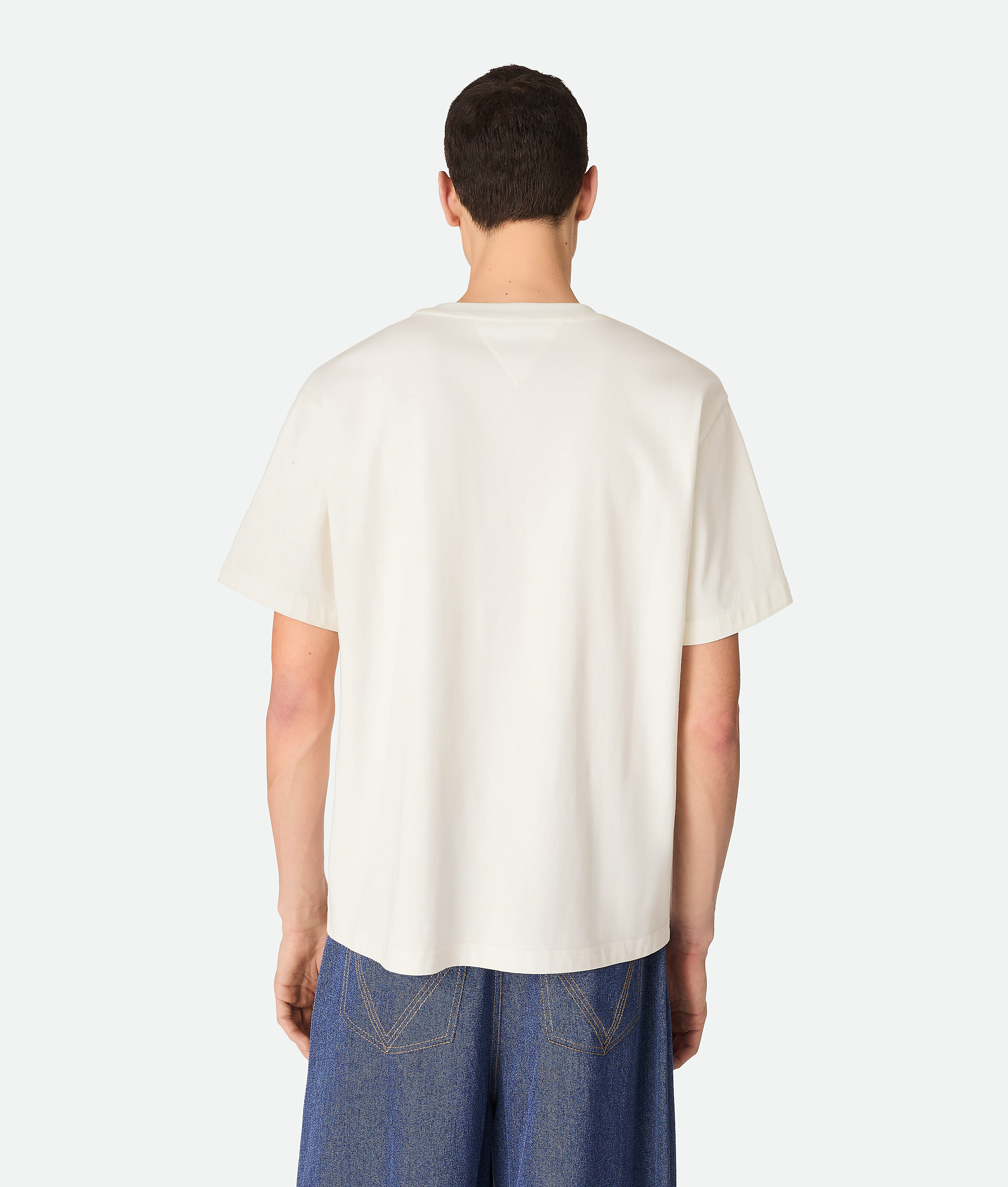 Bottega Veneta T-shirt Aus Pima Baumwolljersey Mit Kampagnen-print
