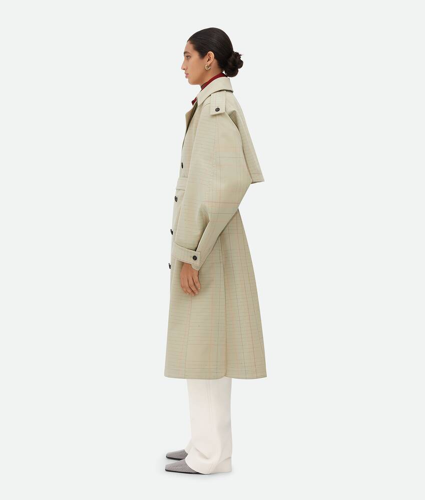 Display a large version of the product image 2 - Notebook Wool Cotton Trench Coat