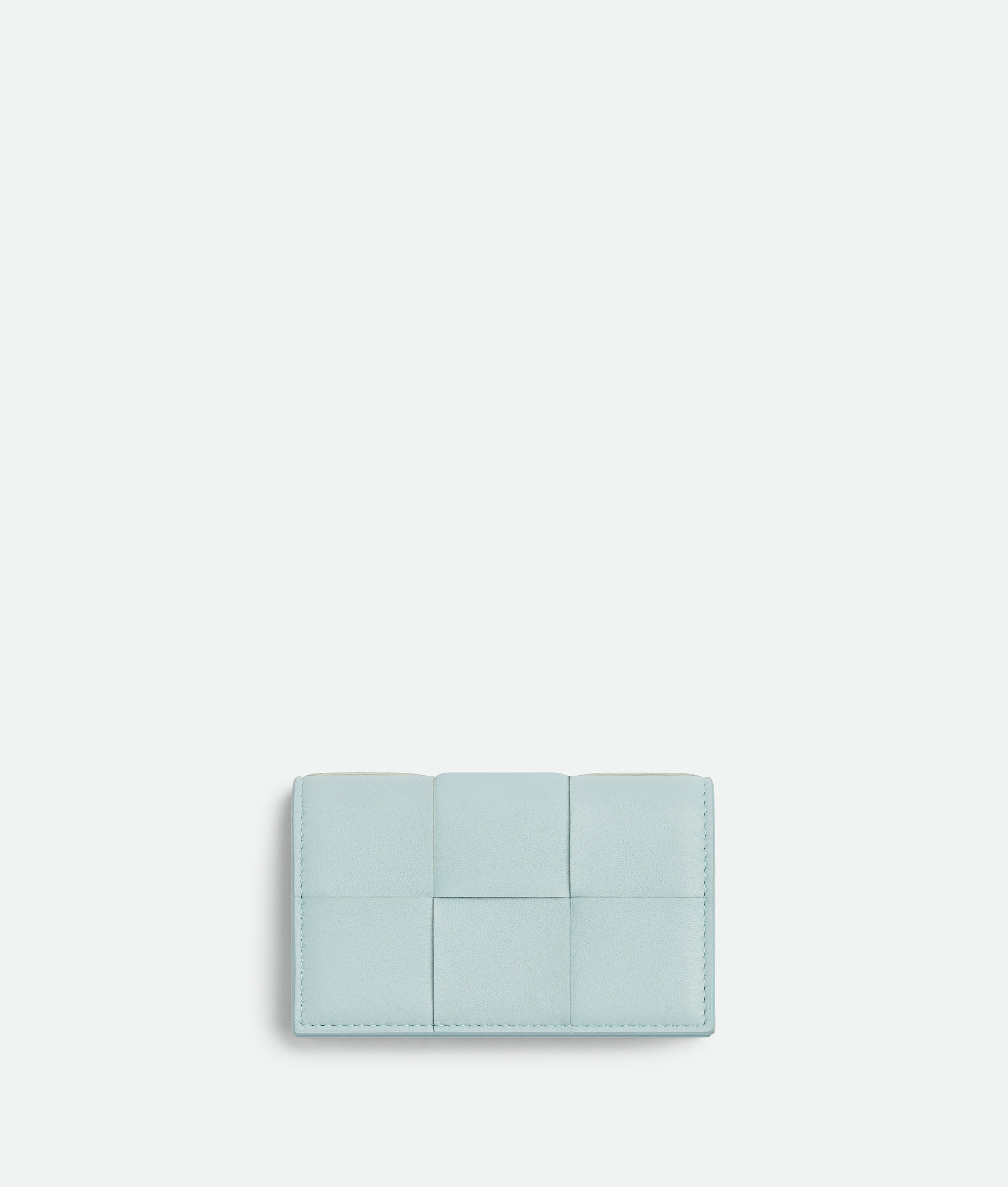 Bottega Veneta Cassette Business Card Case In Blue
