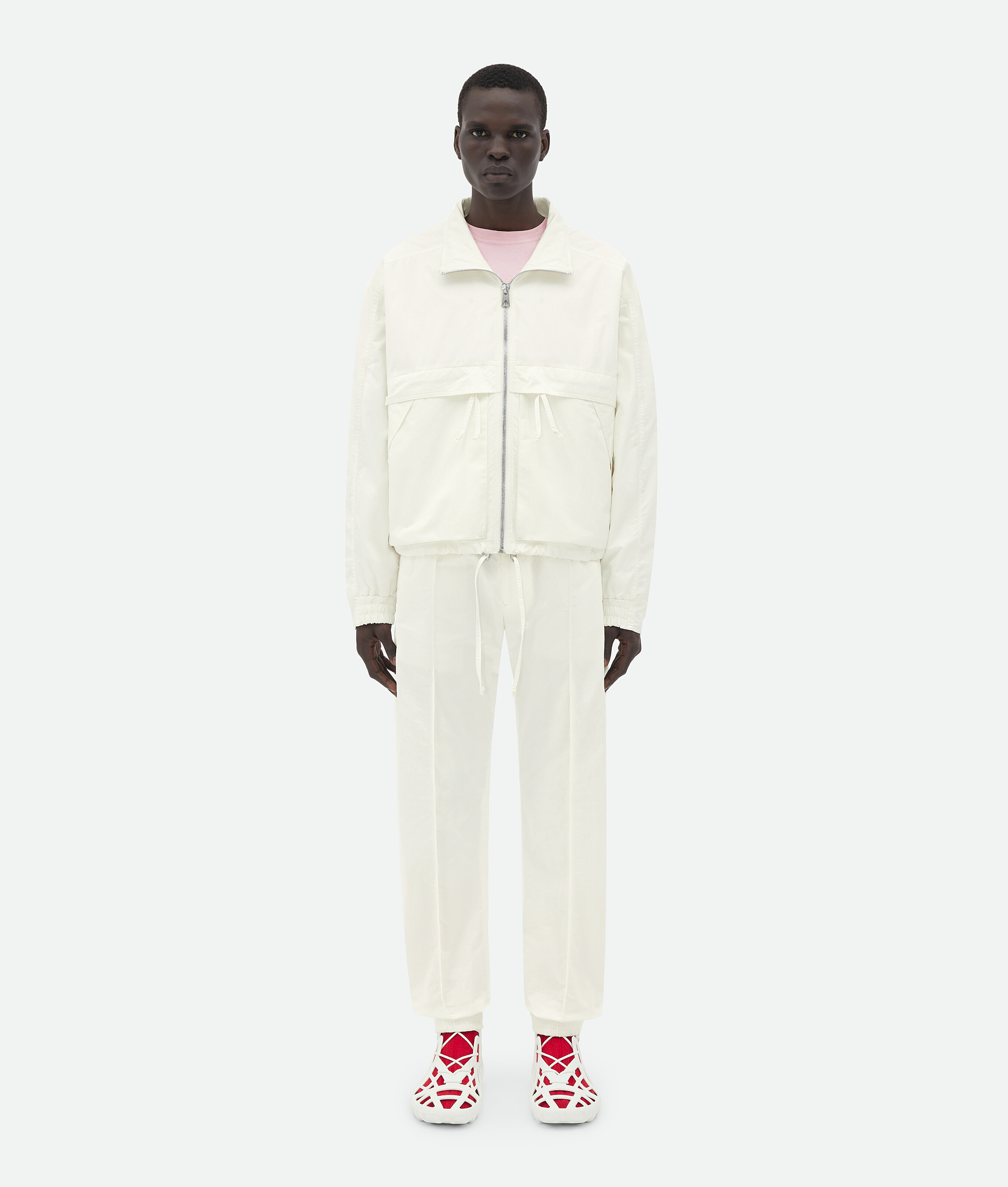 Bottega Veneta Tech Nylon Jacket In White