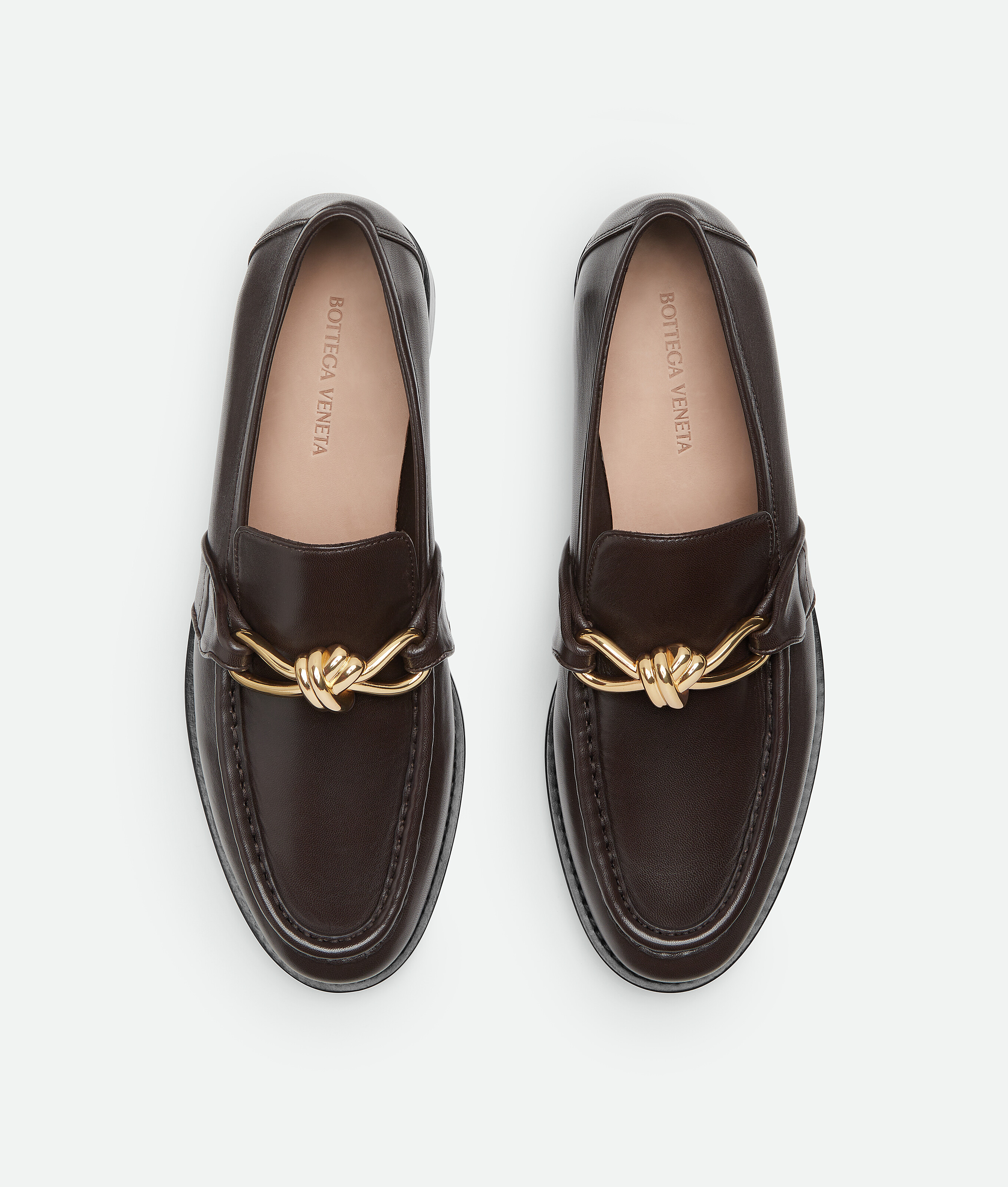 Bottega Veneta Astaire Knot Bit Loafer In Brown