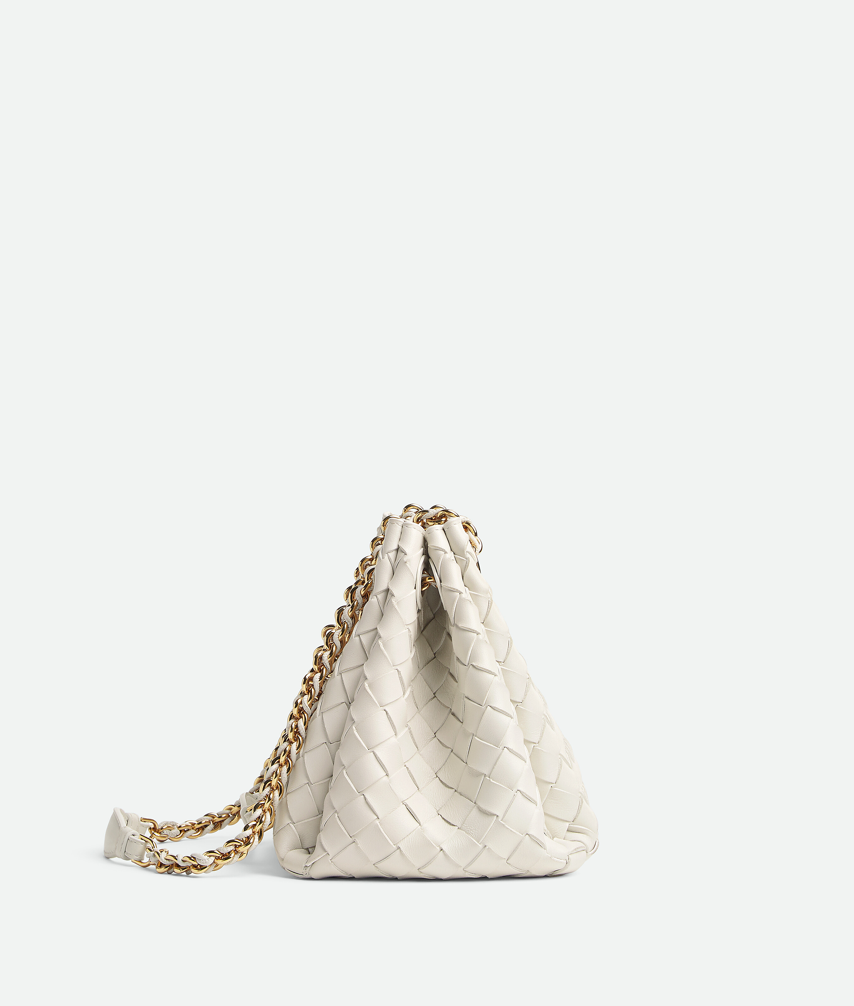 Bottega Veneta Small Parachute Chain In Chalk